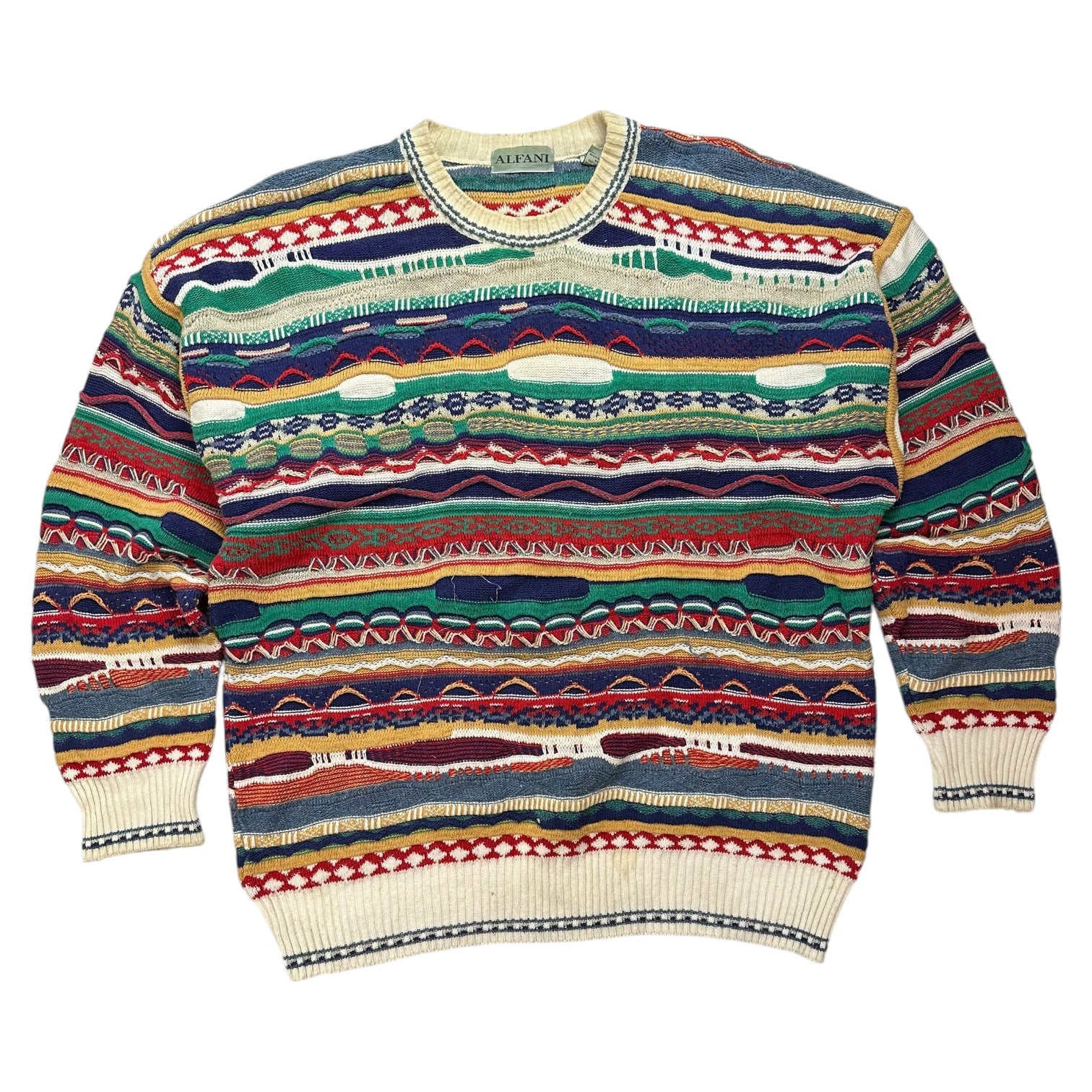 Vintage Alfani Multicolour Knit Sweater