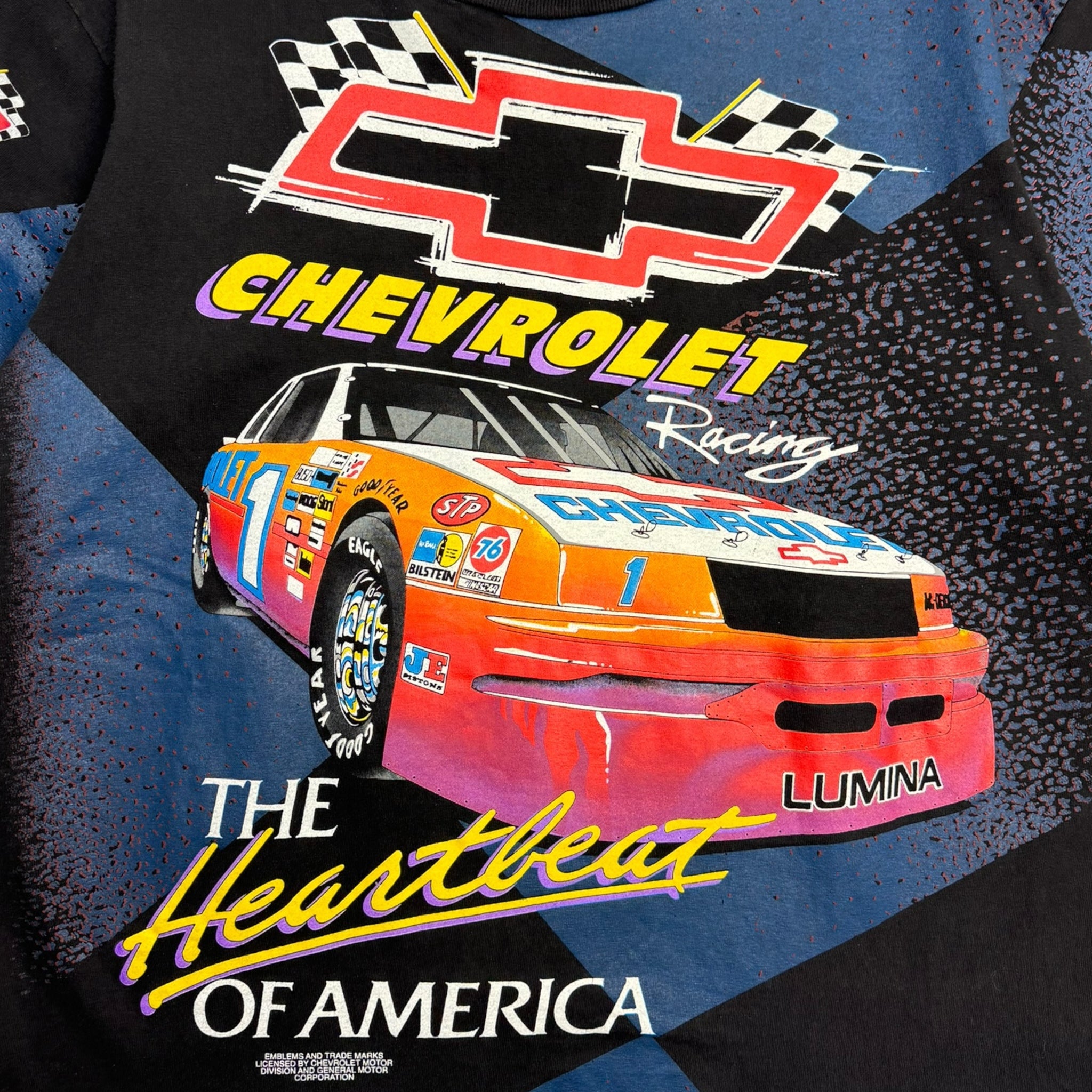 Vintage Chevrolet “The Heartbeat Of America” Racing AOP T-Shirt