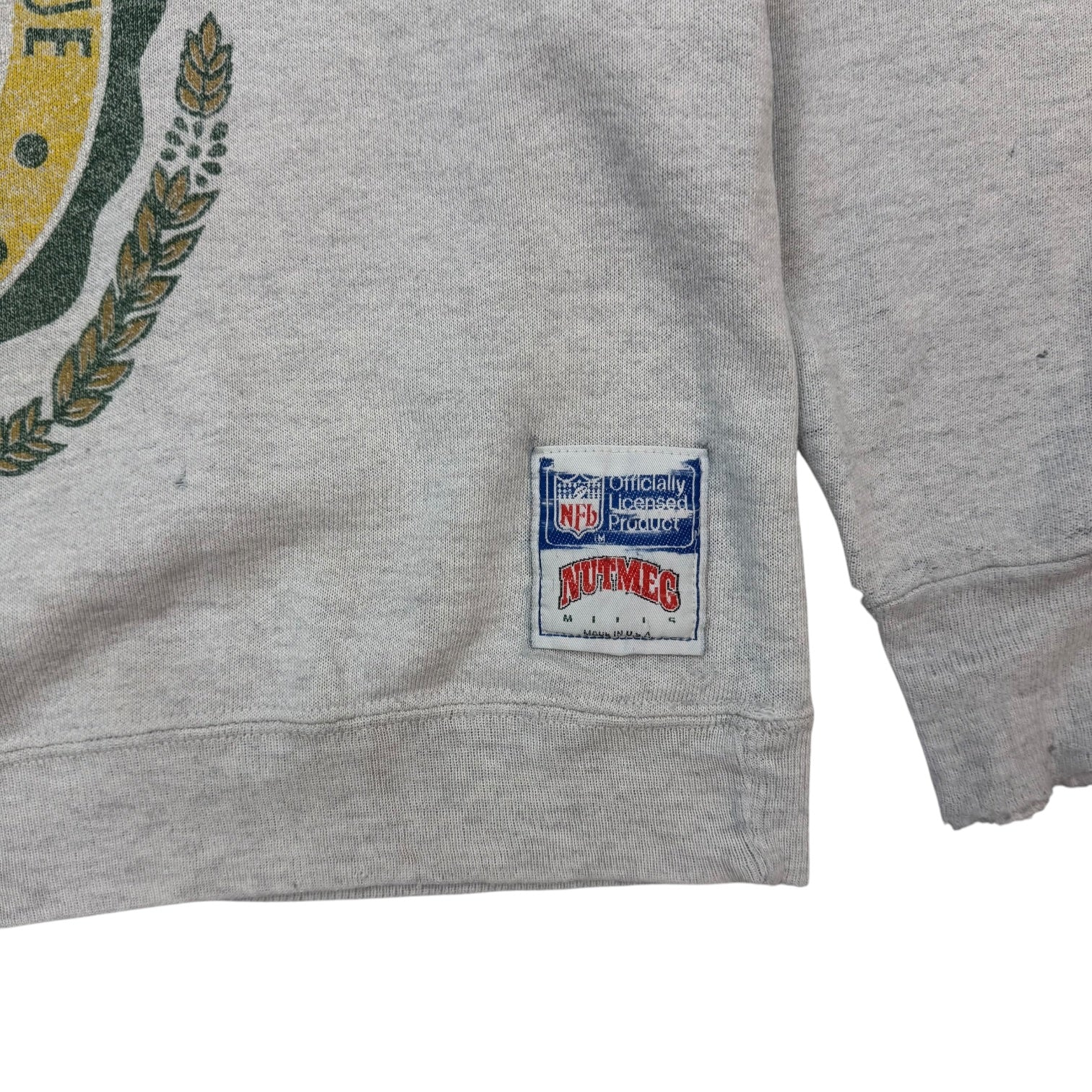 Vintage Green Bay Packers Crewneck Grey