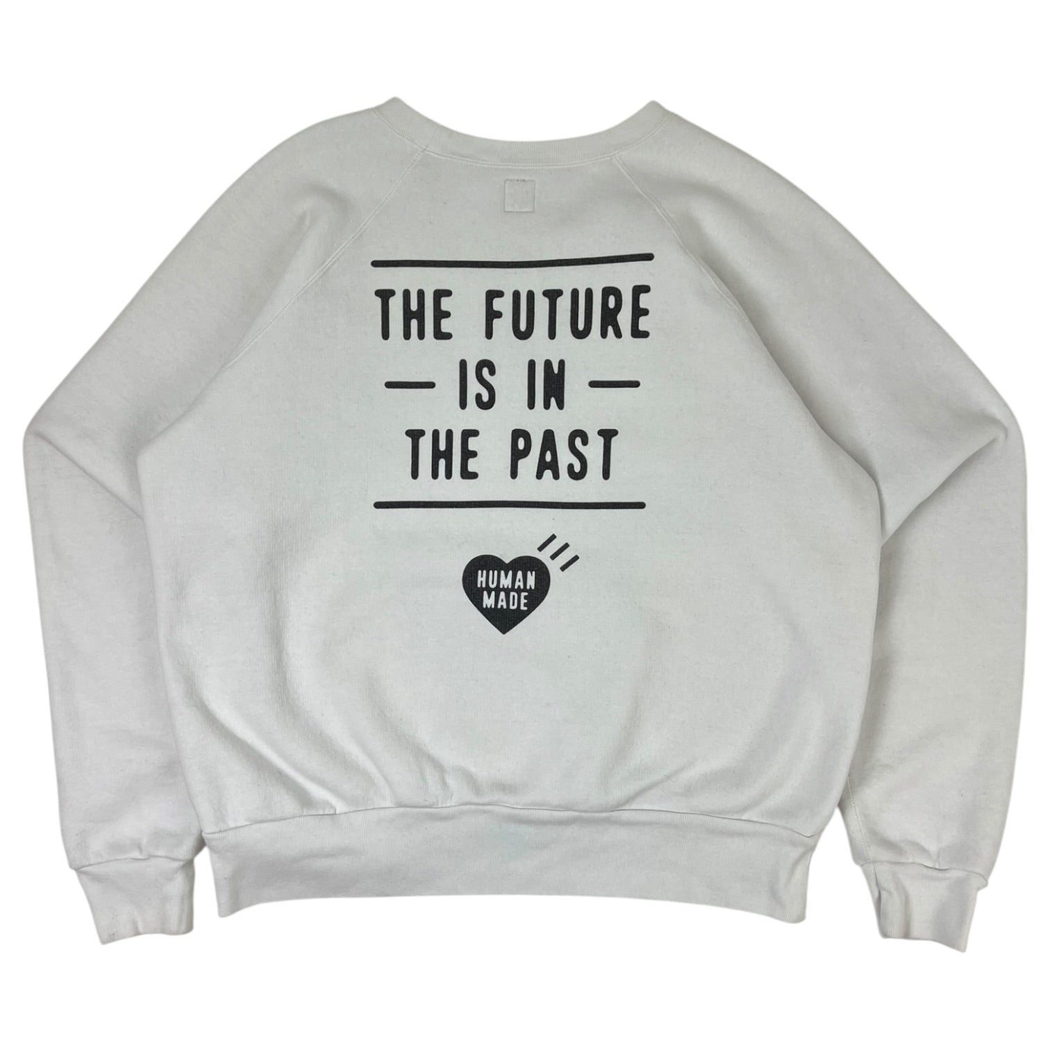 Human Made “The Future Is In The Past” Crewneck White