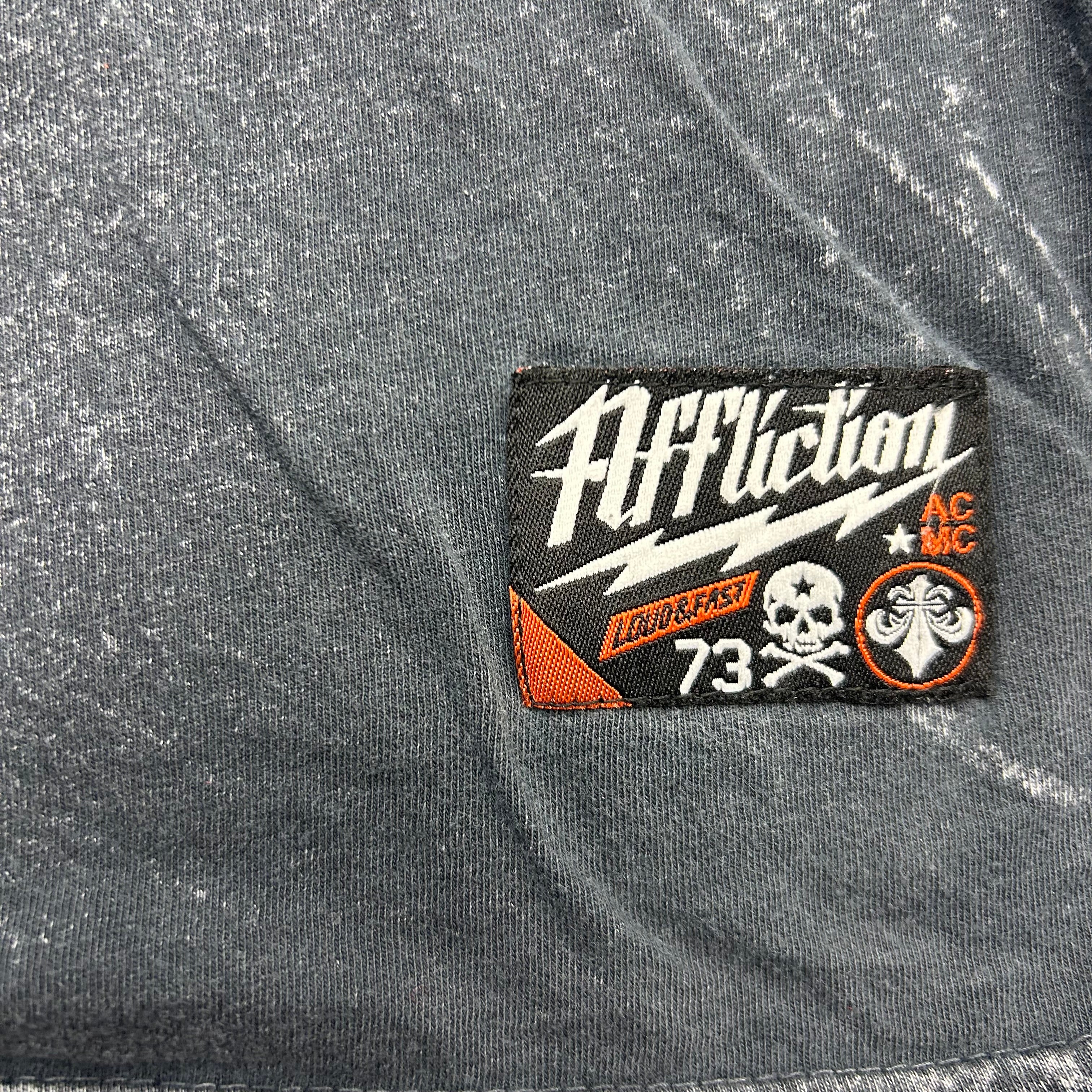 Vintage Y2K Affliction Skull Wings AOP Tee