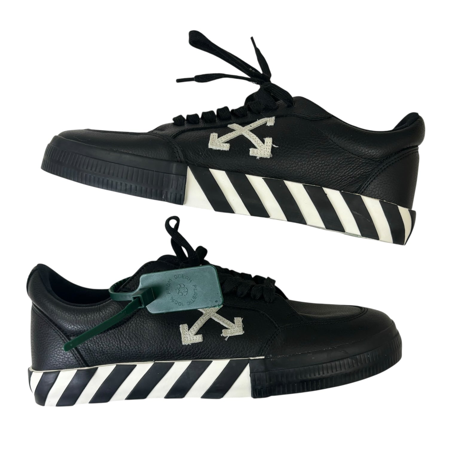 Off-White Vulc Low Leather Black White (SS22)