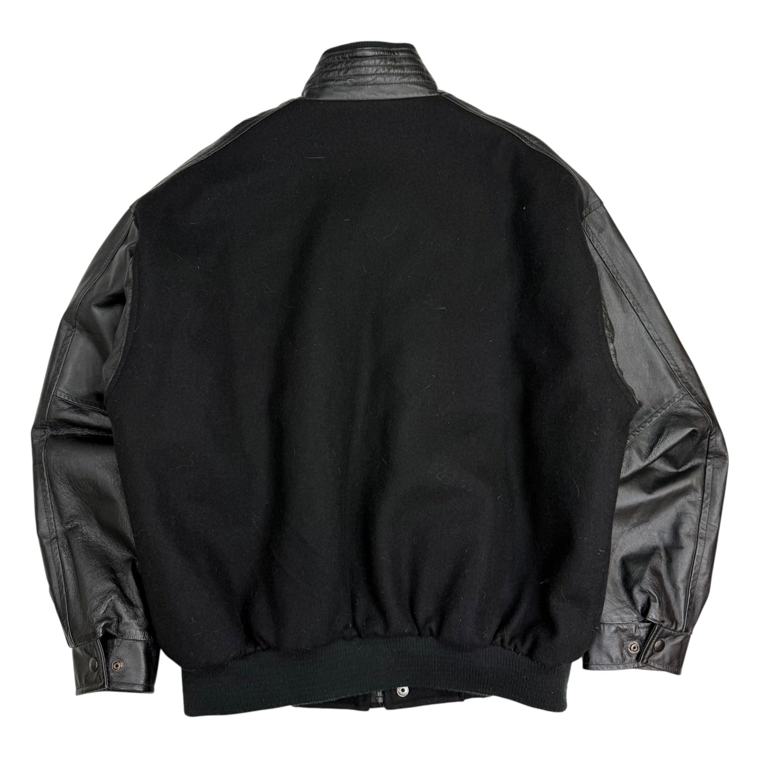 Vintage Spits Sunflower Seeds Bomber Jacket Black