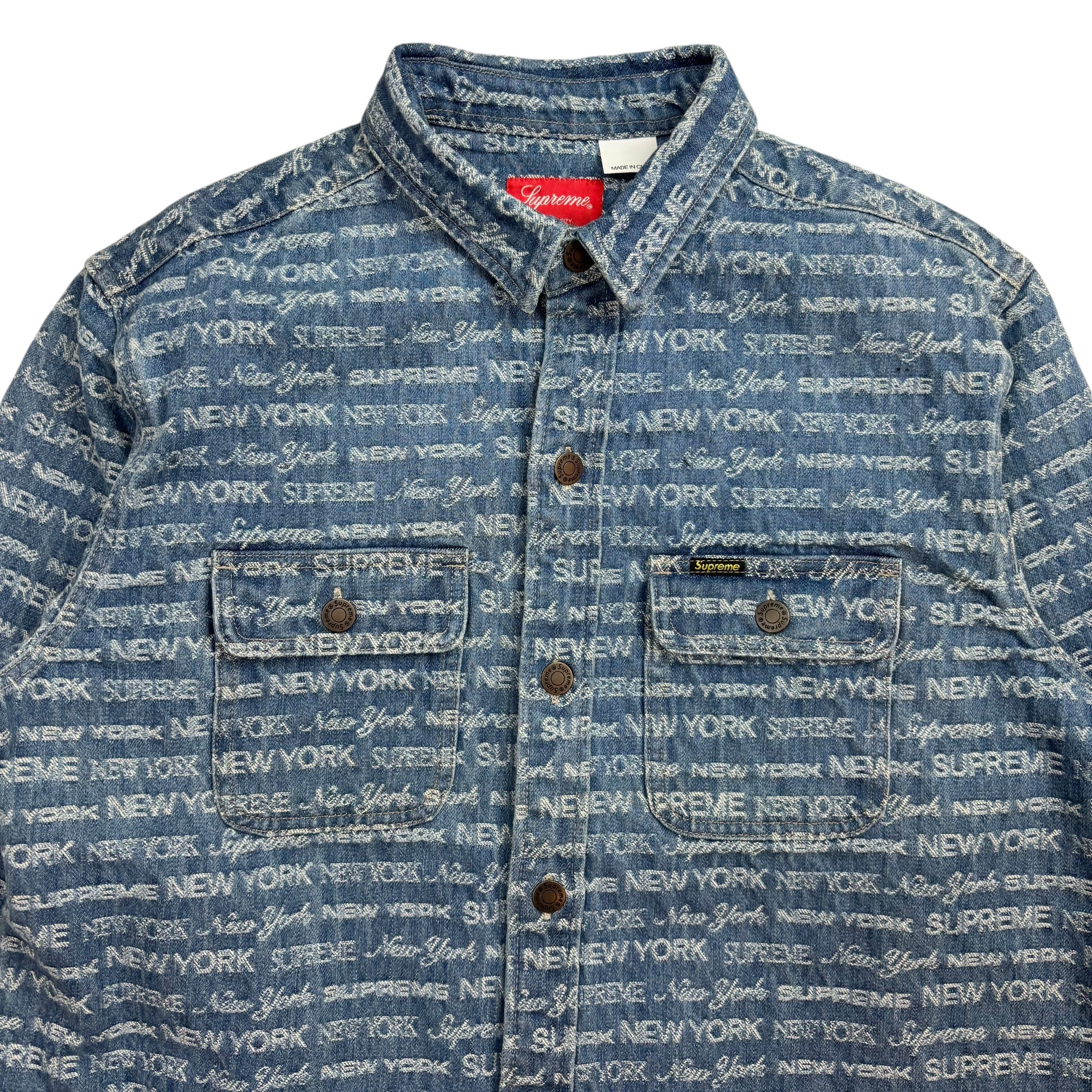 Supreme Multi Type Jacquard Denim Shirt