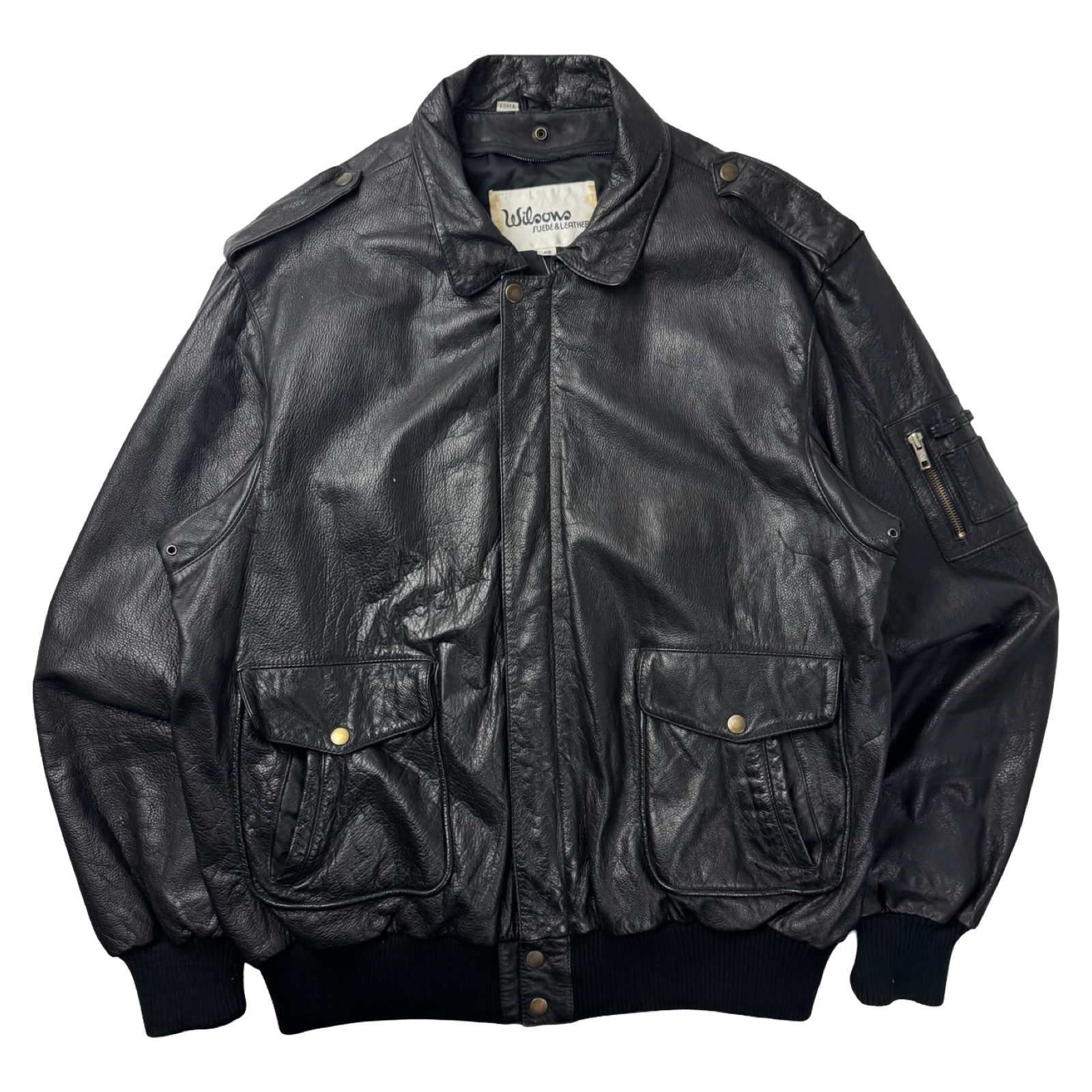 Vintage Wilson’s Suede & Leather Bomber Jacket