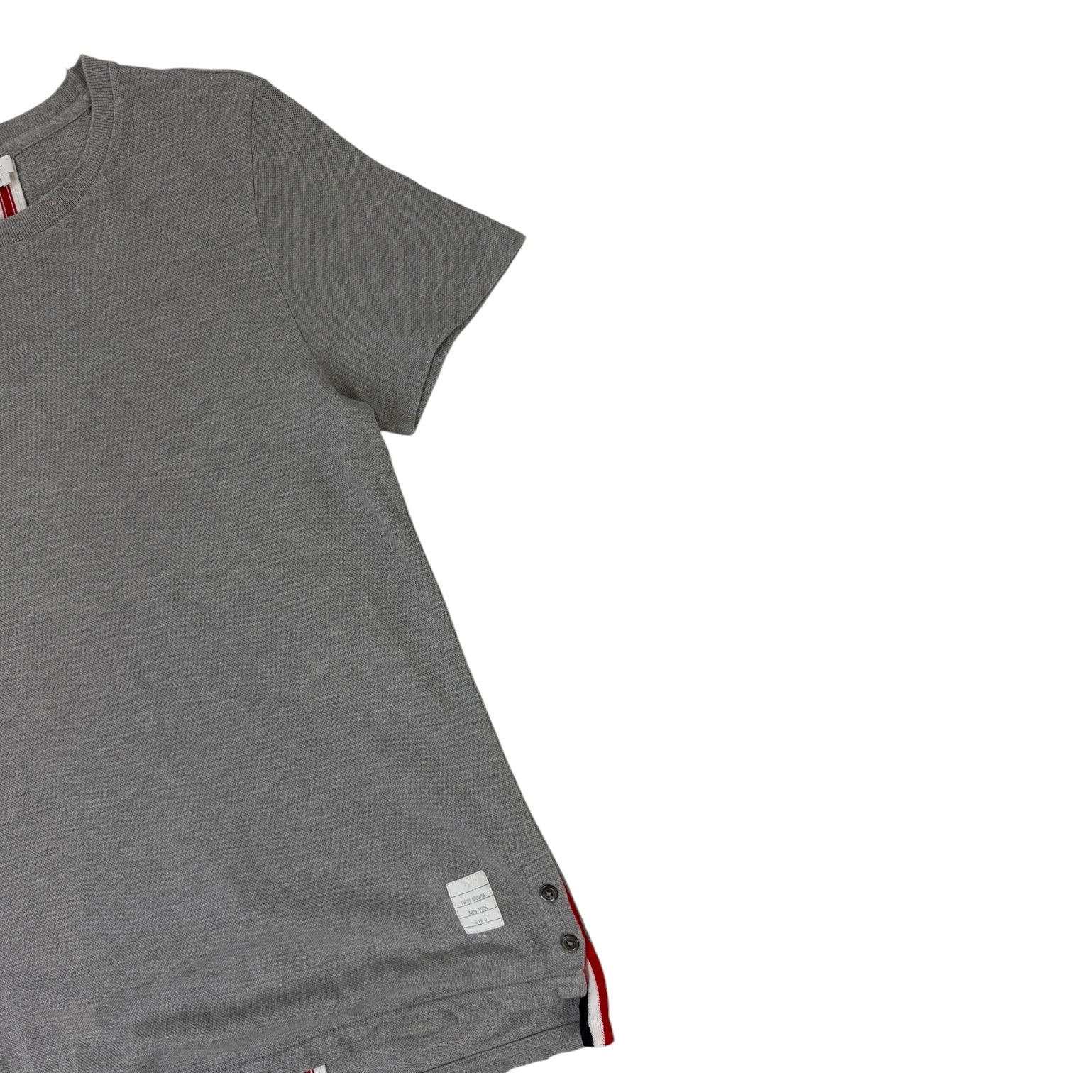 Thom Browne Side Slits Relaxed T-Shirt Grey