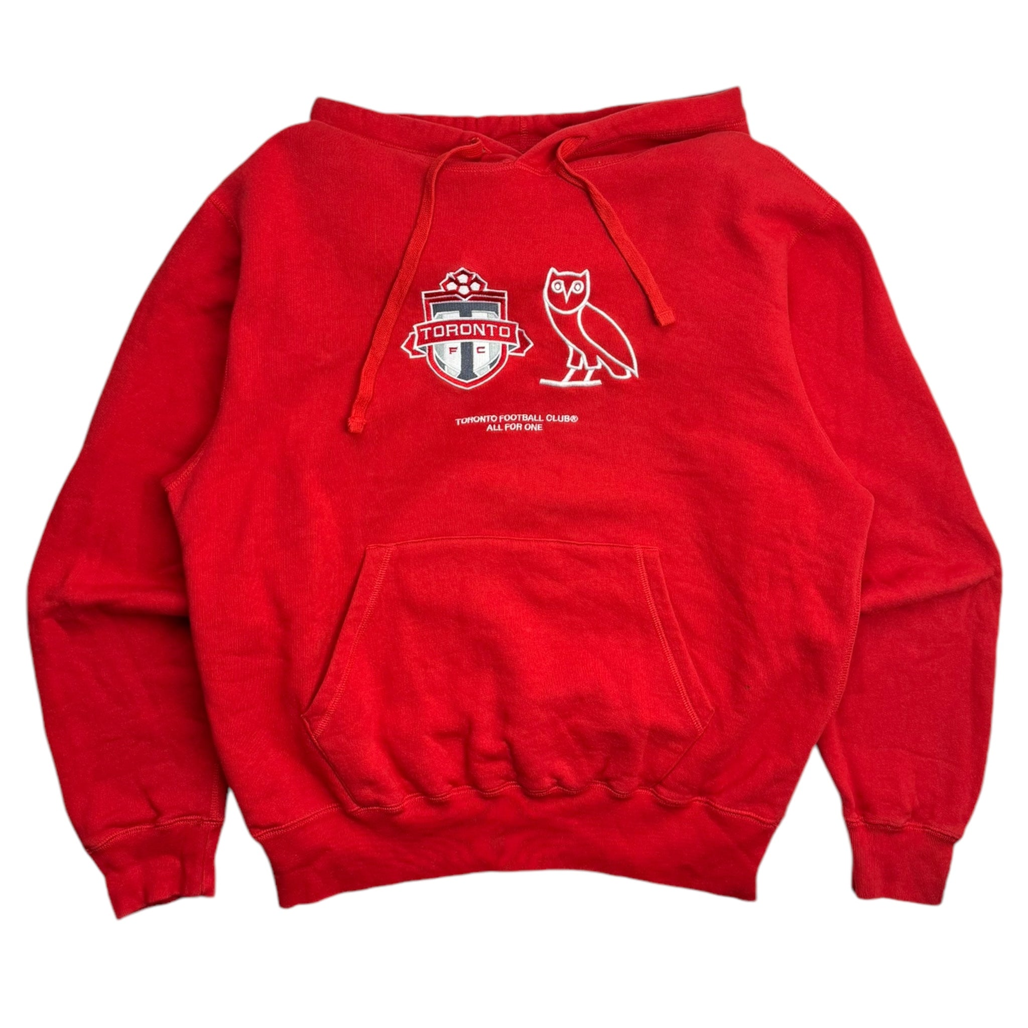 OVO x Toronto FC Logo Hoodie Red