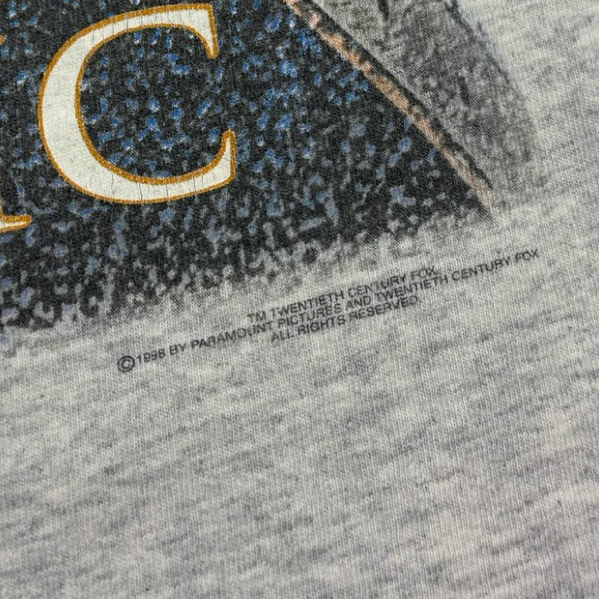 1997 Titanic Movie Promo T-Shirt Heather White