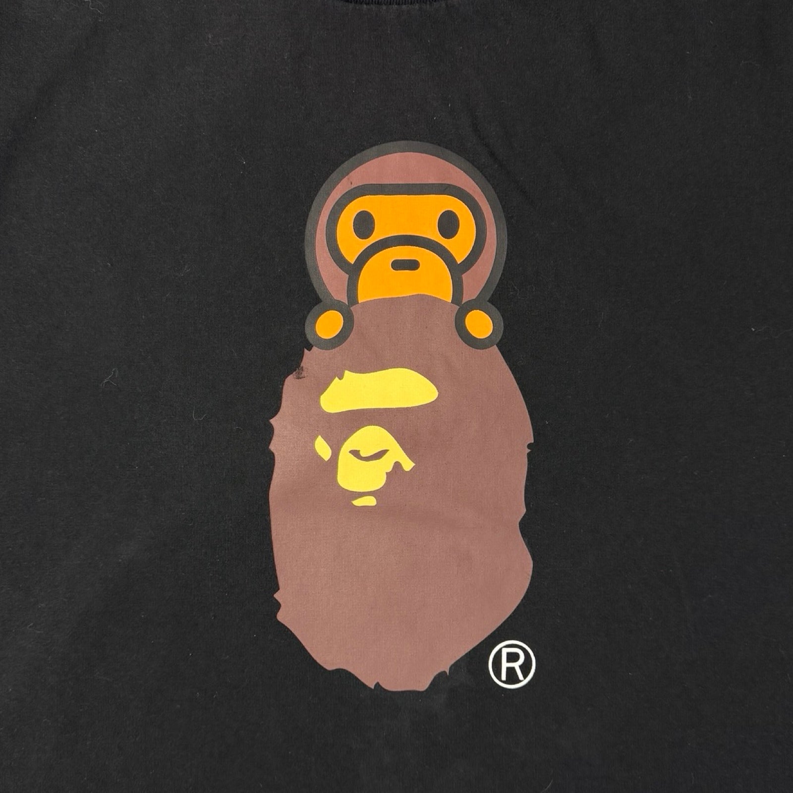 Bape Milo on Ape Head T-Shirt Black