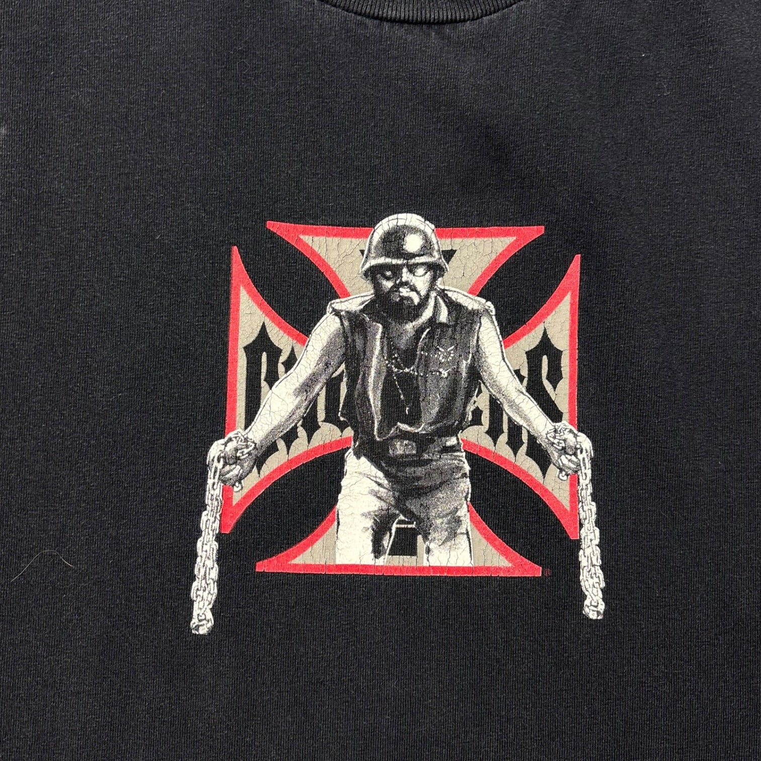 Vintage West Coast Coppers Snitch Checklist T-Shirt Black
