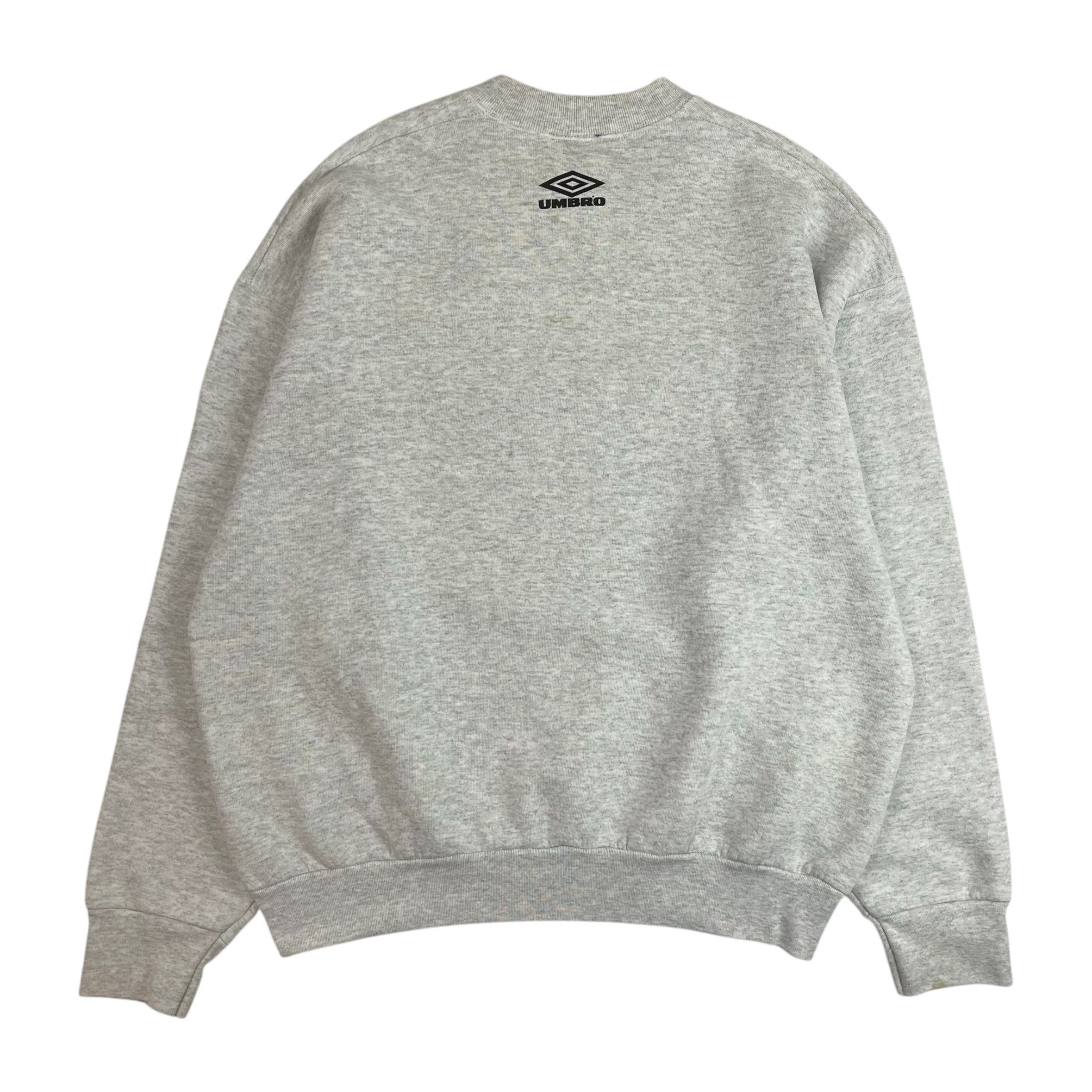 Vintage Umbro Manchester United Crewneck Grey