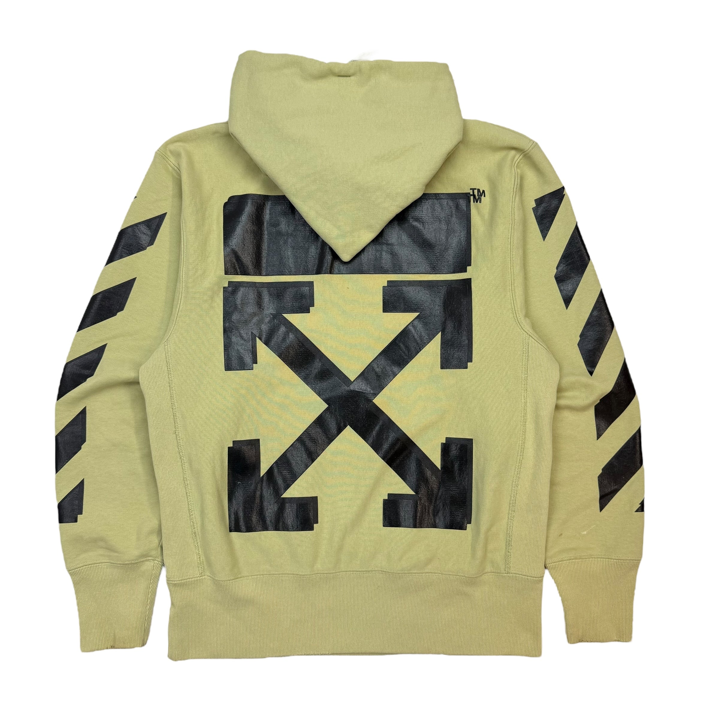 Off-White x Champion Arrows Hoodie Green