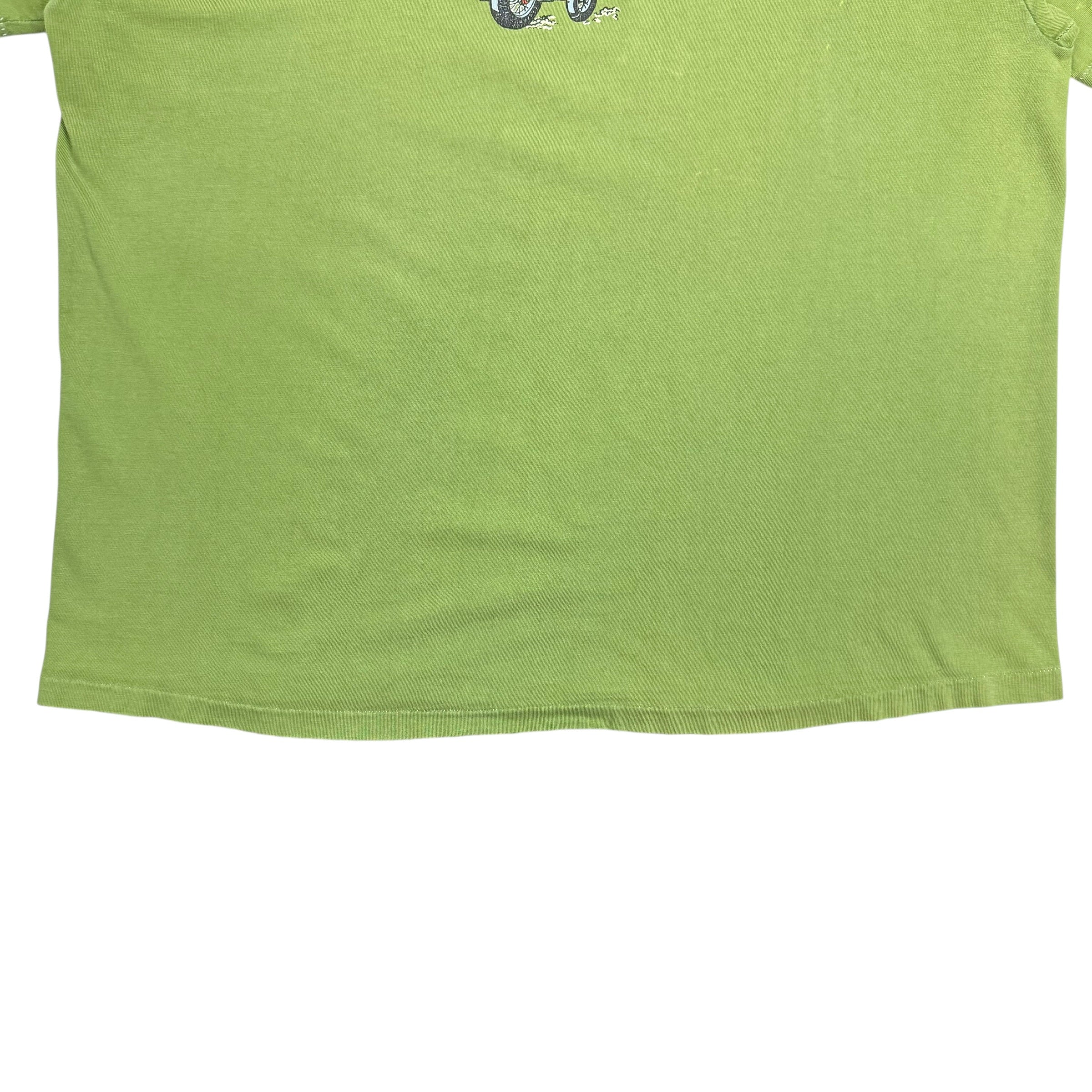 Vintage Skeleton Rider Tee Green