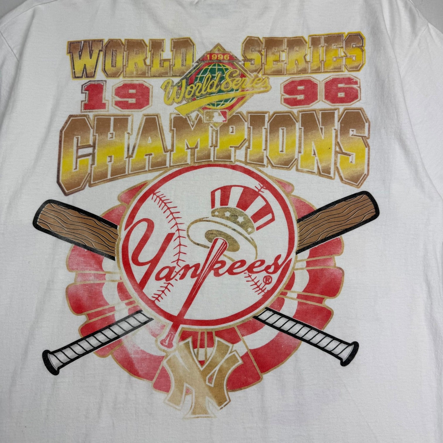 1996 New York Yankees World Series Champions Tee White