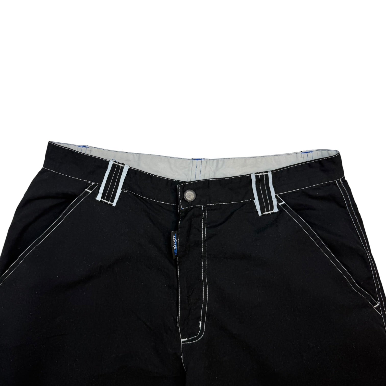 R2 Player Wide Leg Cargo Pants Black