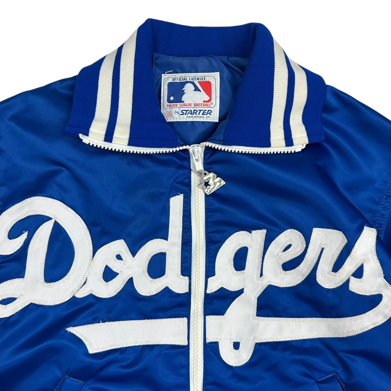 Vintage Los Angeles Dodgers Starter Satin Jacket Navy