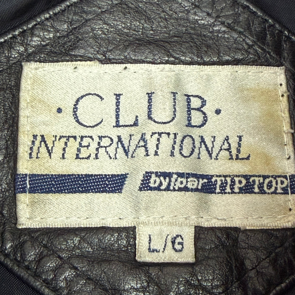 Vintage Club International Leather Jacket Black