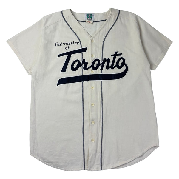 Vintage University Of Toronto Baseball Jersey Creme