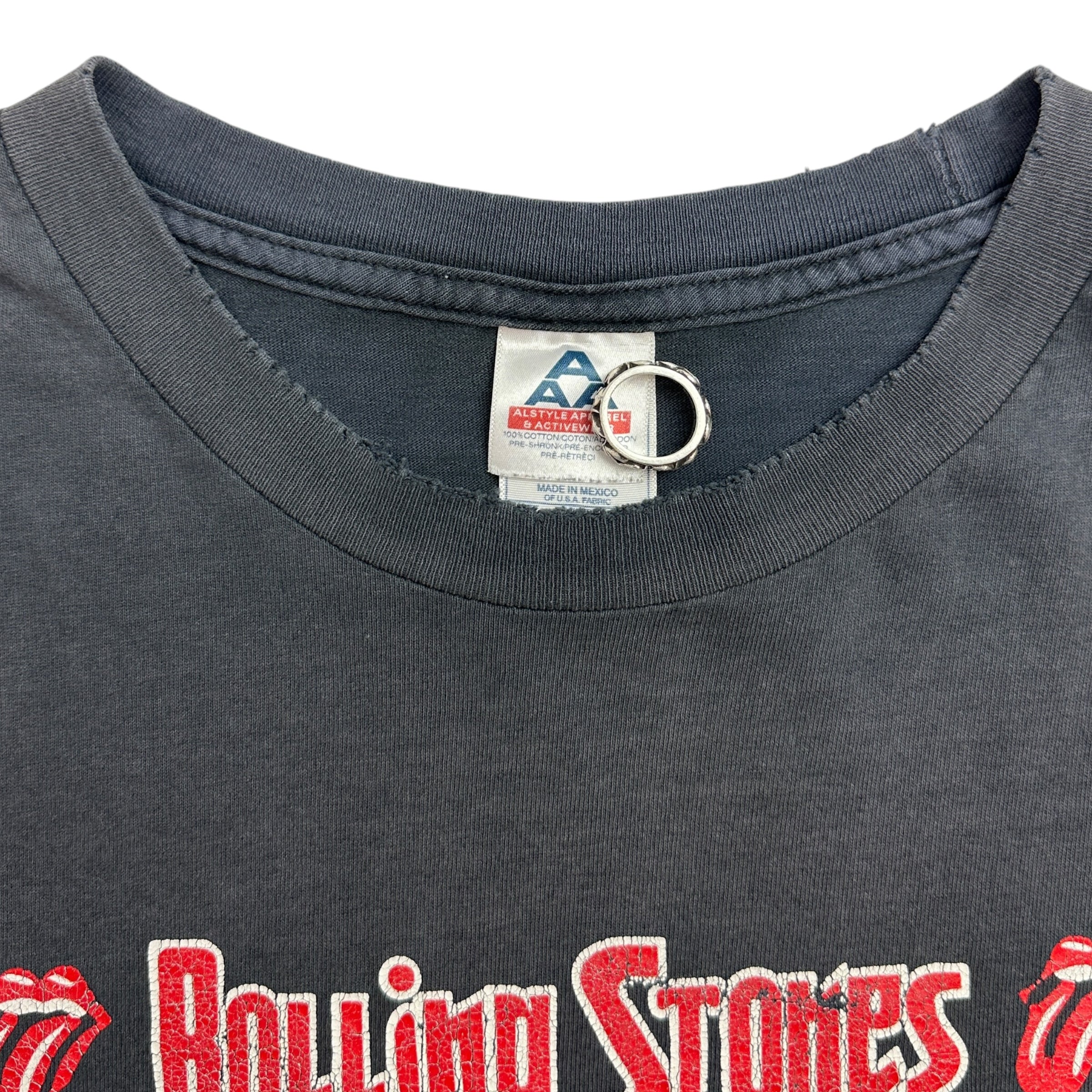 Vintage Rolling Stones Tour Tee Faded Black