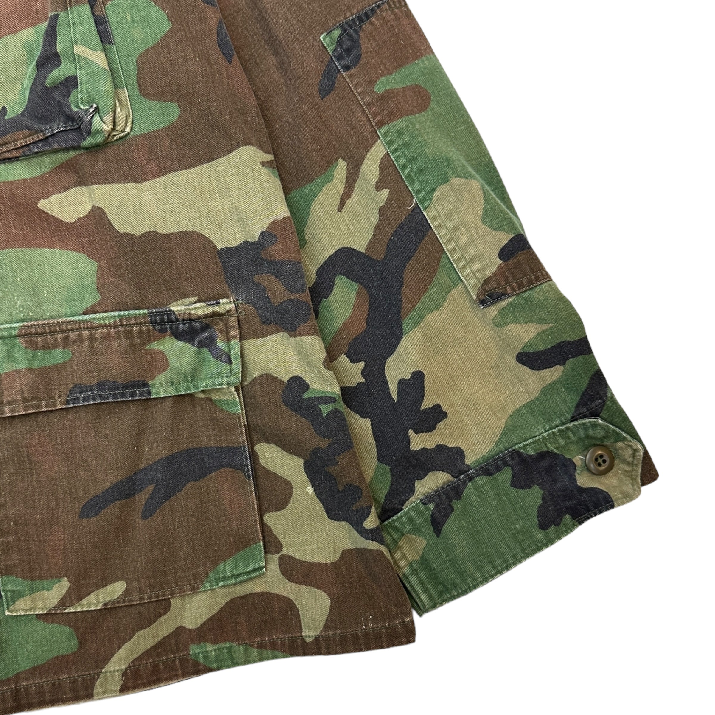 Vintage Military Camo Button Up