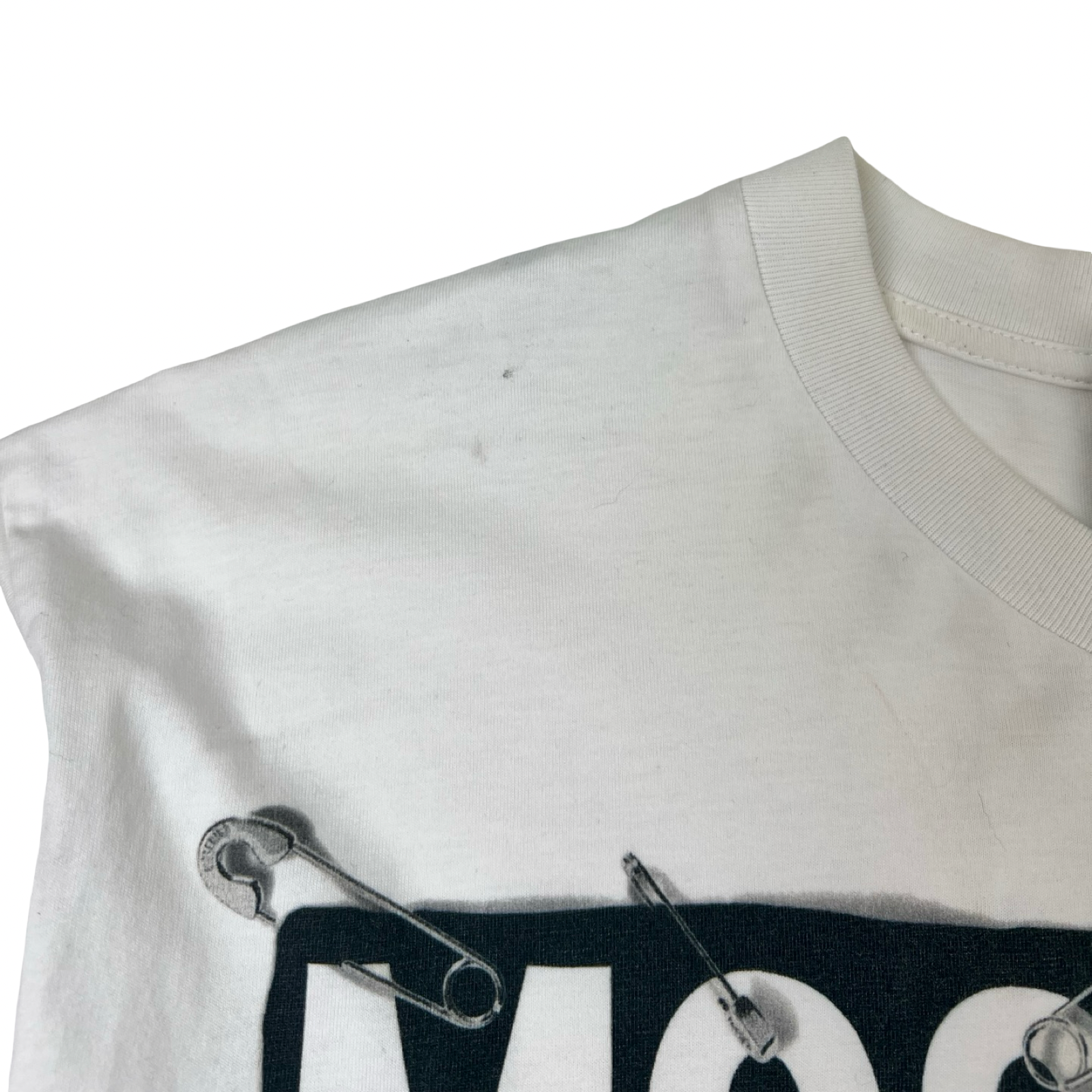 (W) Moschino Cotton Teddy Bear Fitted T-Shirt White