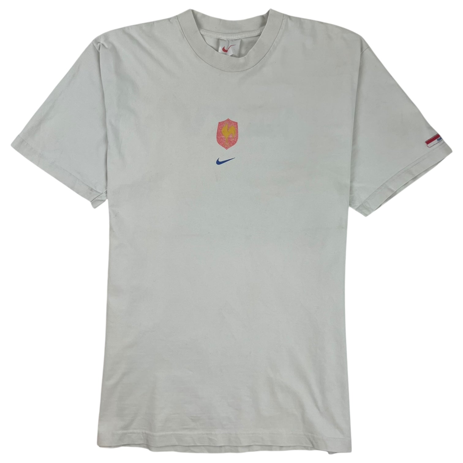 1999 Nike France Centre Swoosh T-Shirt White