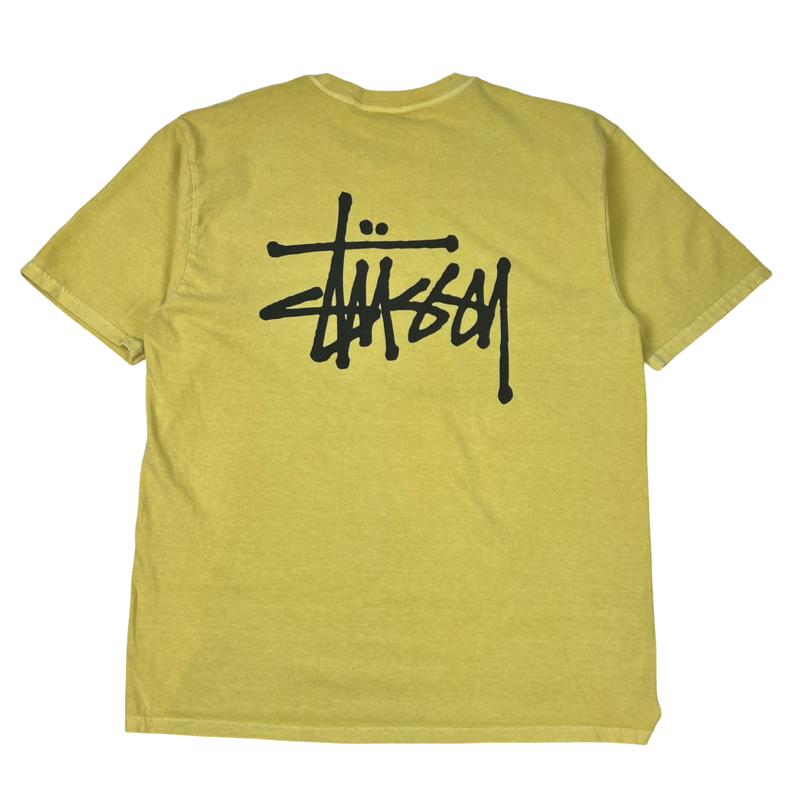 Stussy Club Crown Pigment Dyed Tee Butter Yellow