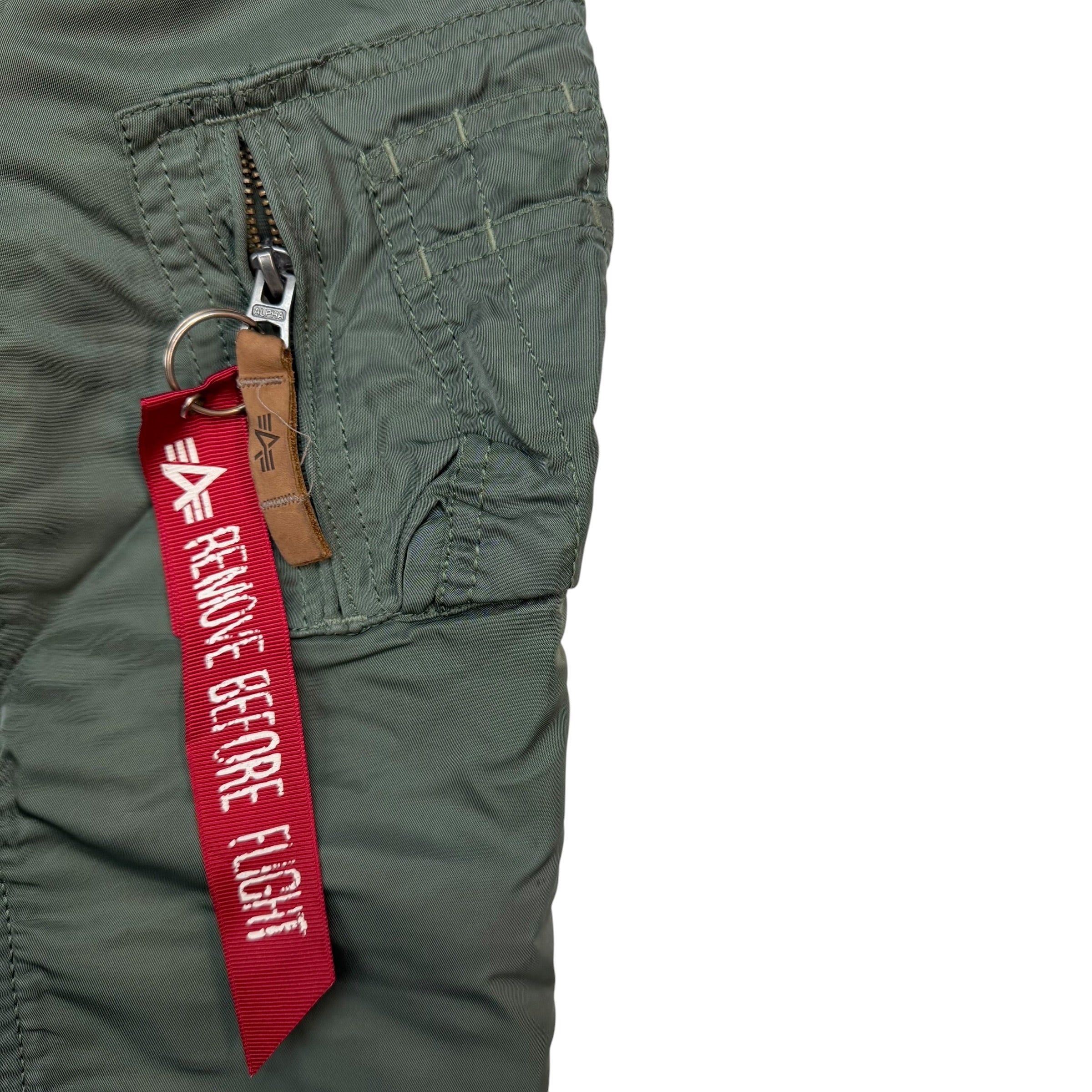 Vintage Alpha Industries MA-1 Bomber Jacket Army Green