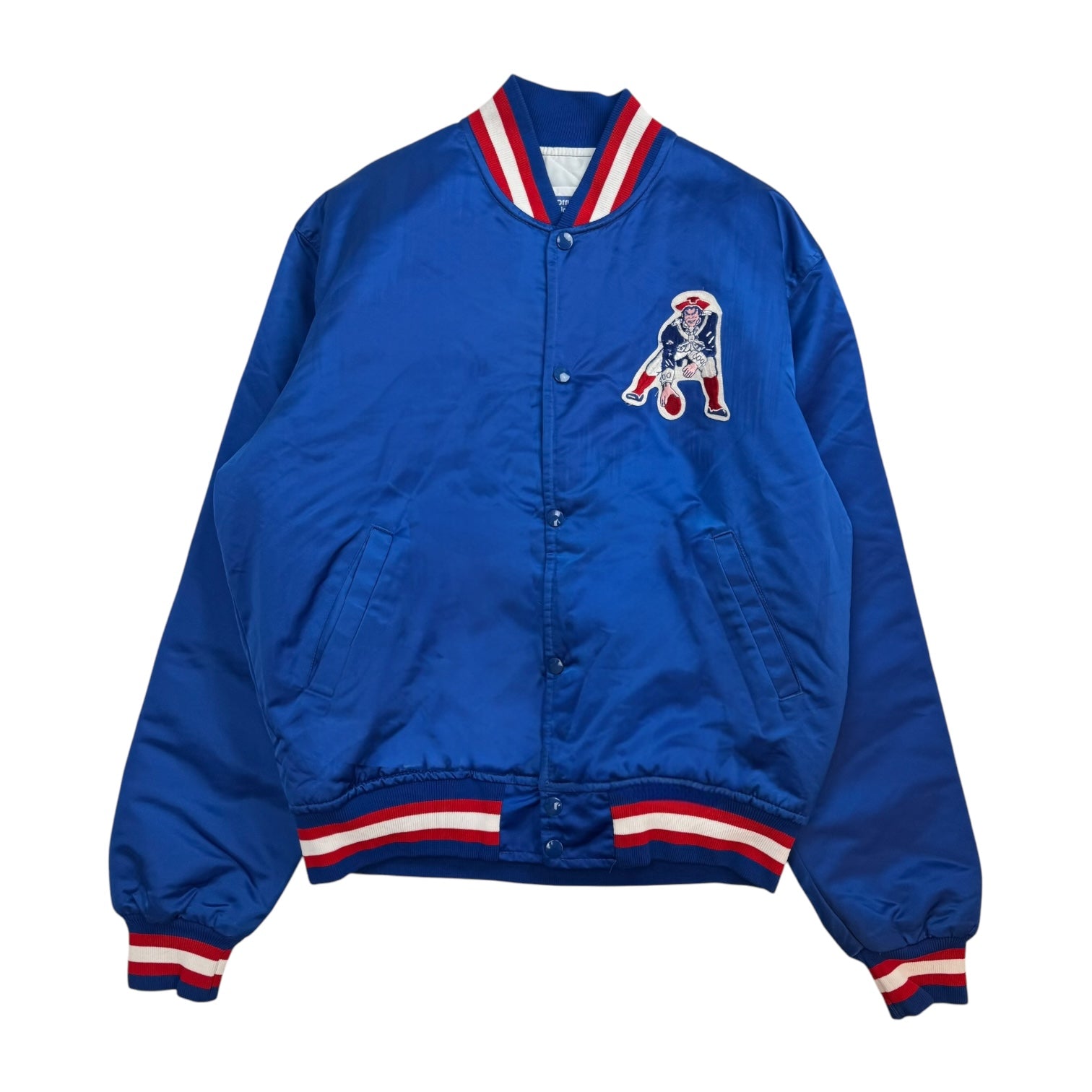 Vintage Starter NFL New England Patriots Bomber Jacket Blue