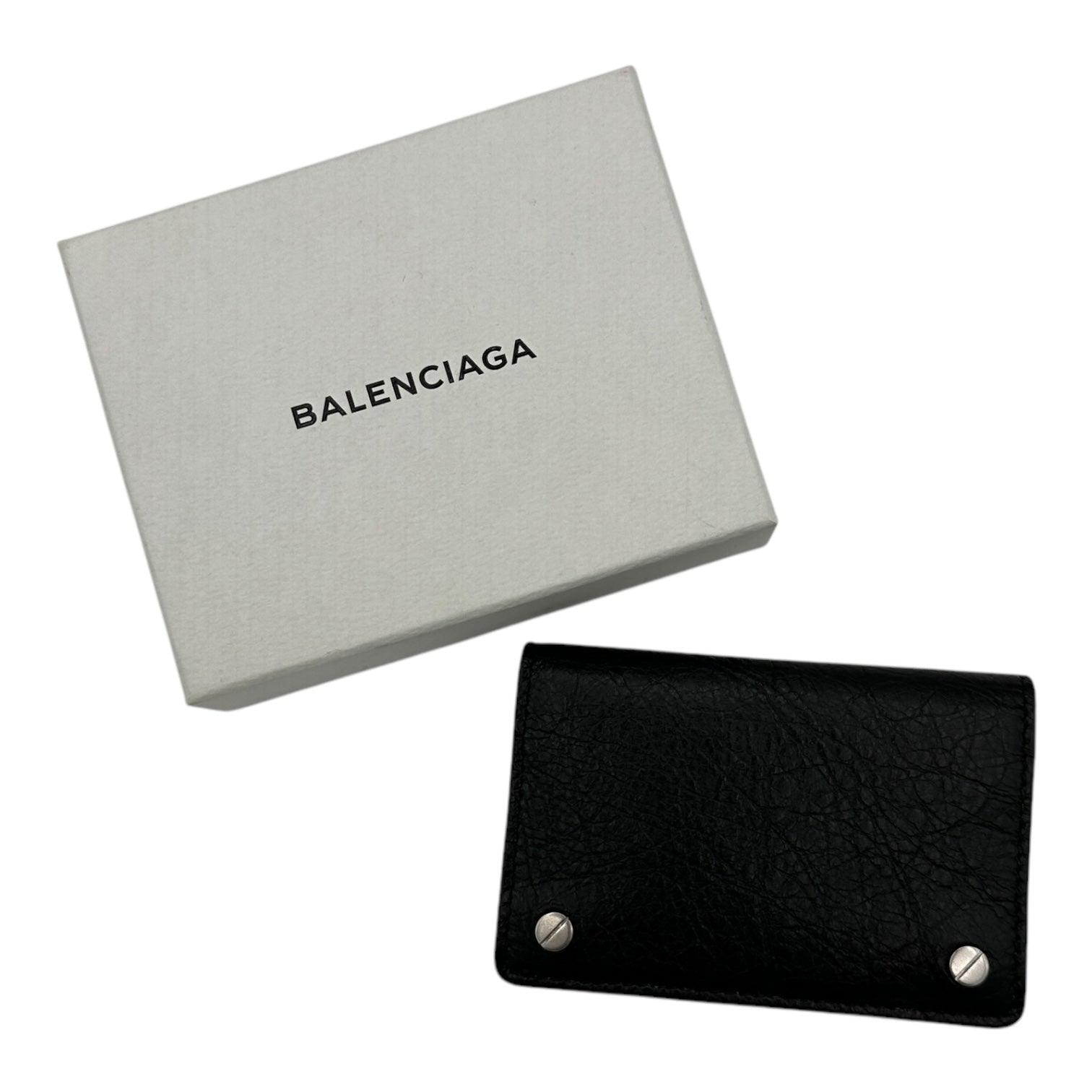 Balenciaga Screw Card Holder Black