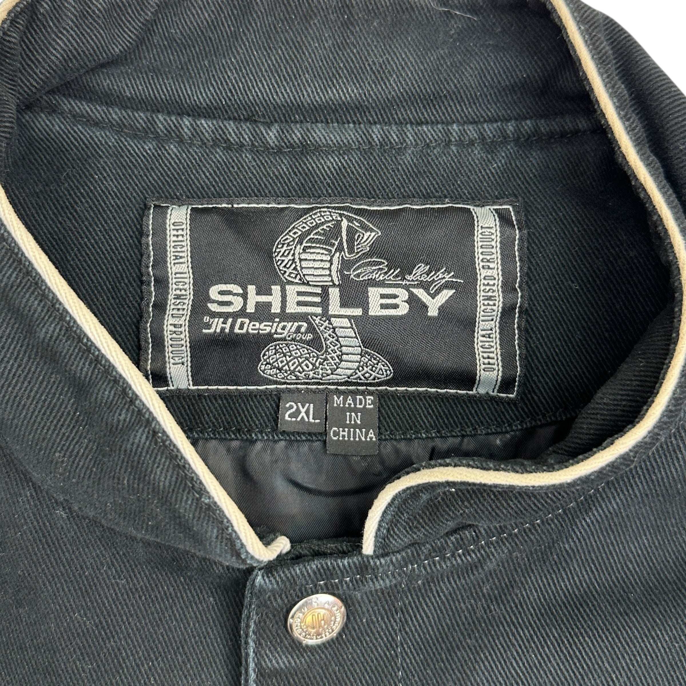Vintage Ford Racing Caroll Shelby Ford Mustang Racing Jacket Black
