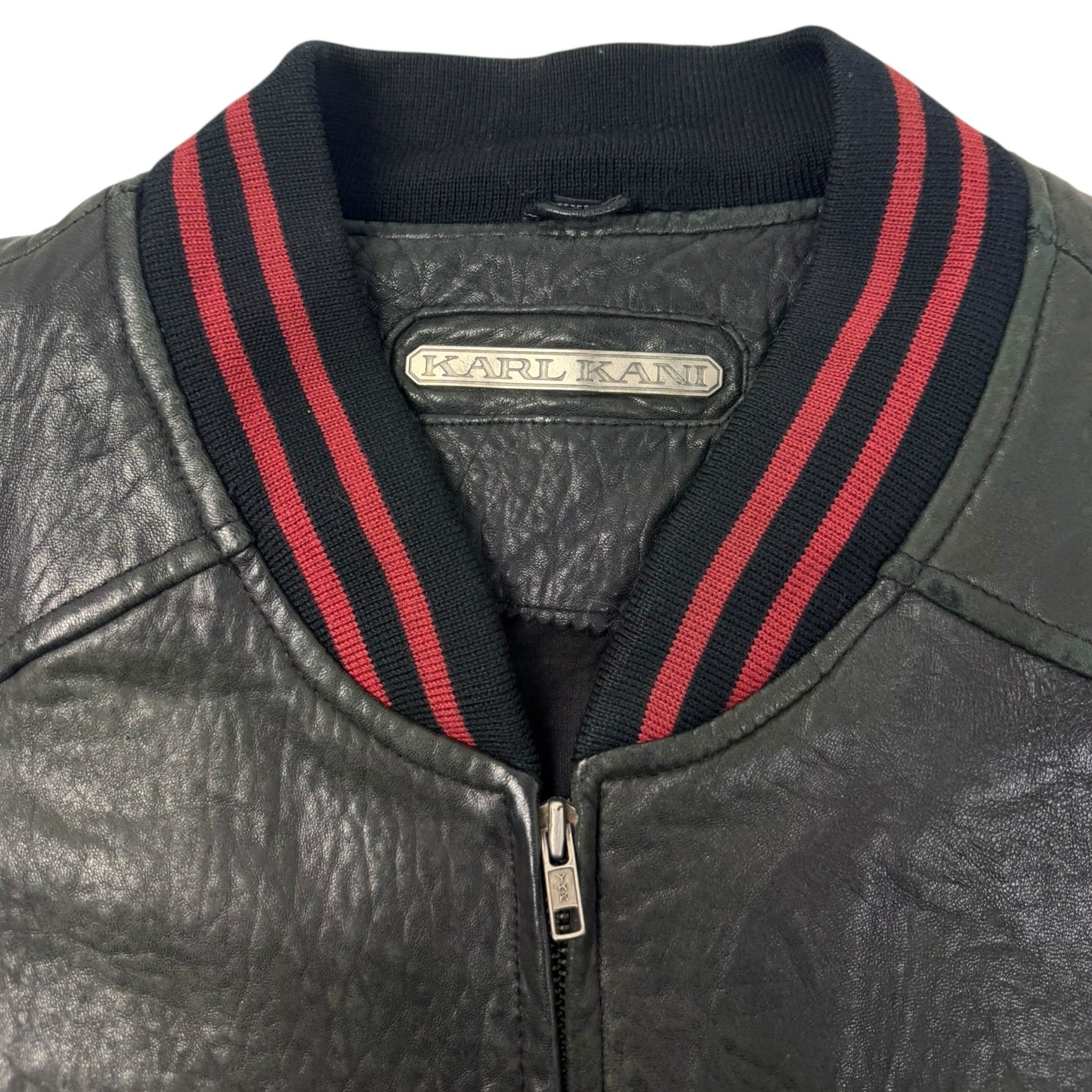 Vintage Karl Kani Leather Varsity Jacket