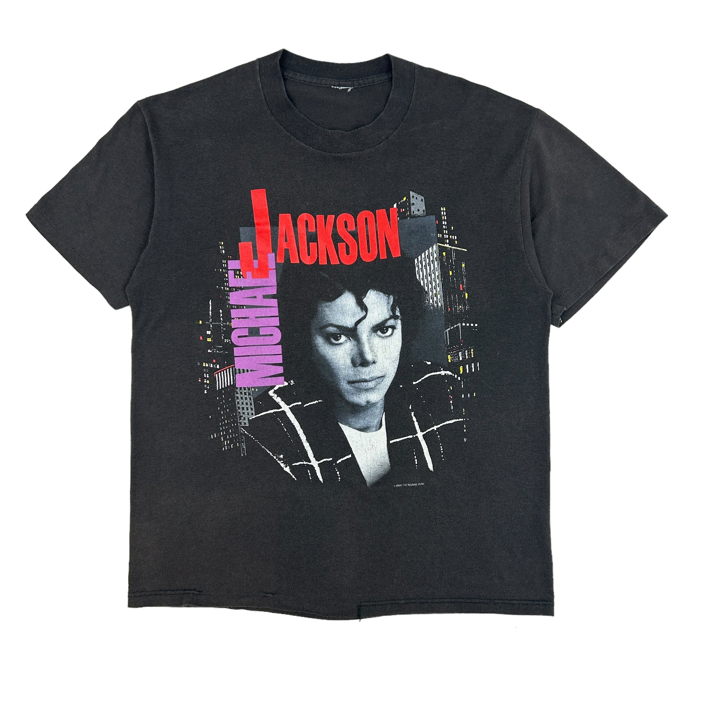 1988 Michael Jackson Bad Tour T-Shirt Black