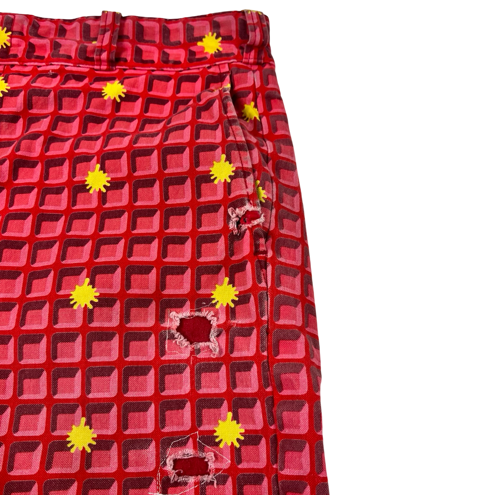 Billionaire Boys Club Ice Cream Season 8 Waffle Print Shorts Red