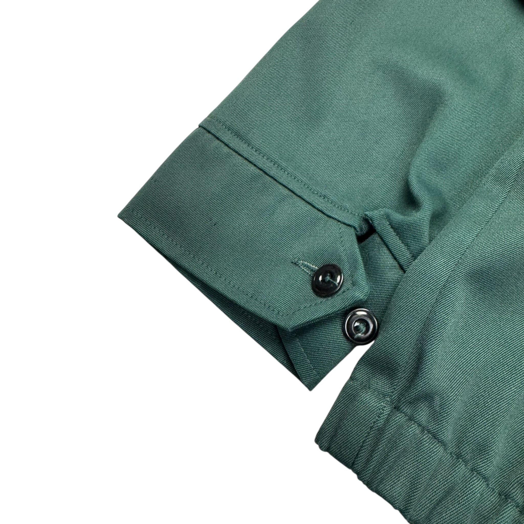 Vintage Paneled Hidden Pocket Light Jacket Forest