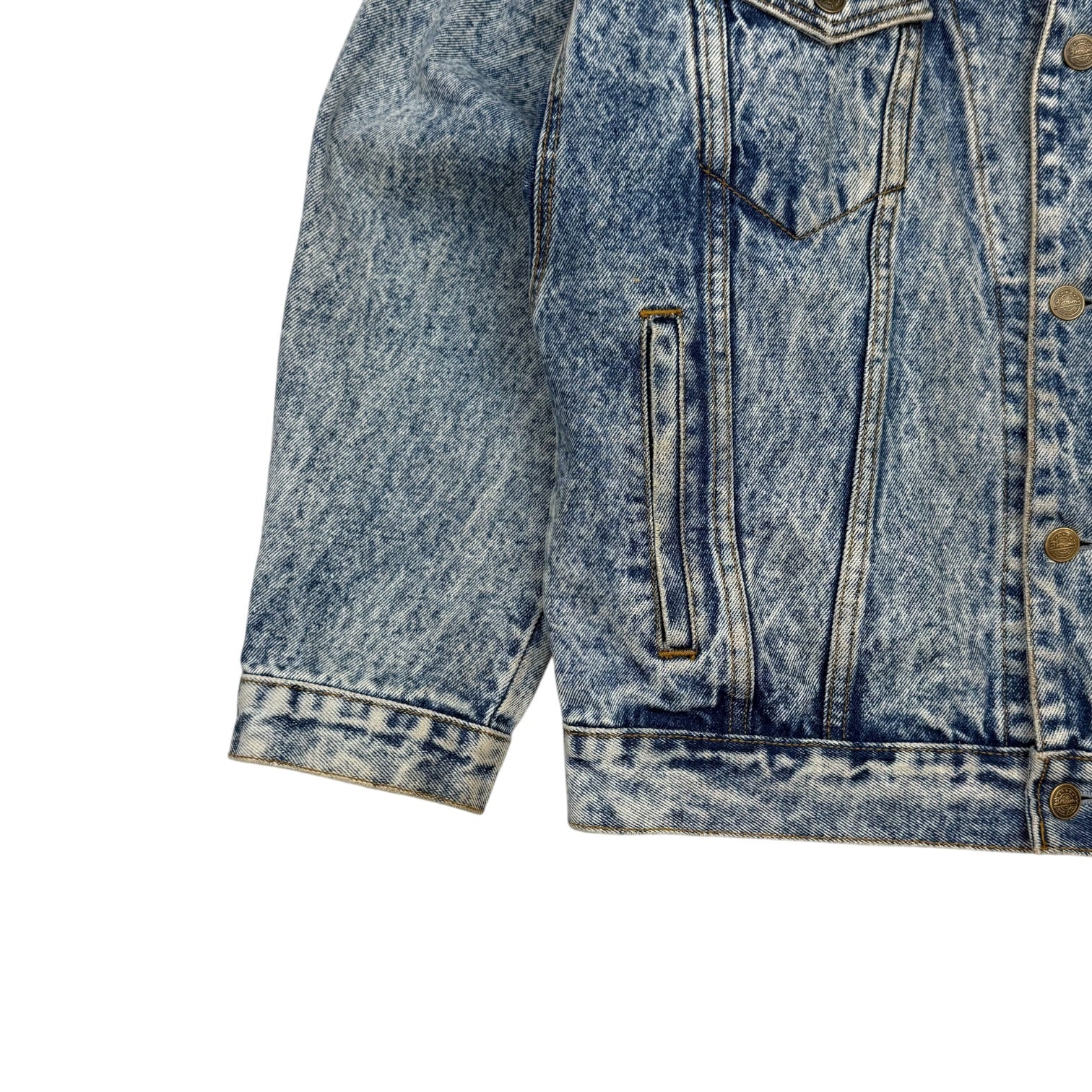 Vintage Browns Blue Jeans Denim Jacket Acid Wash Blue