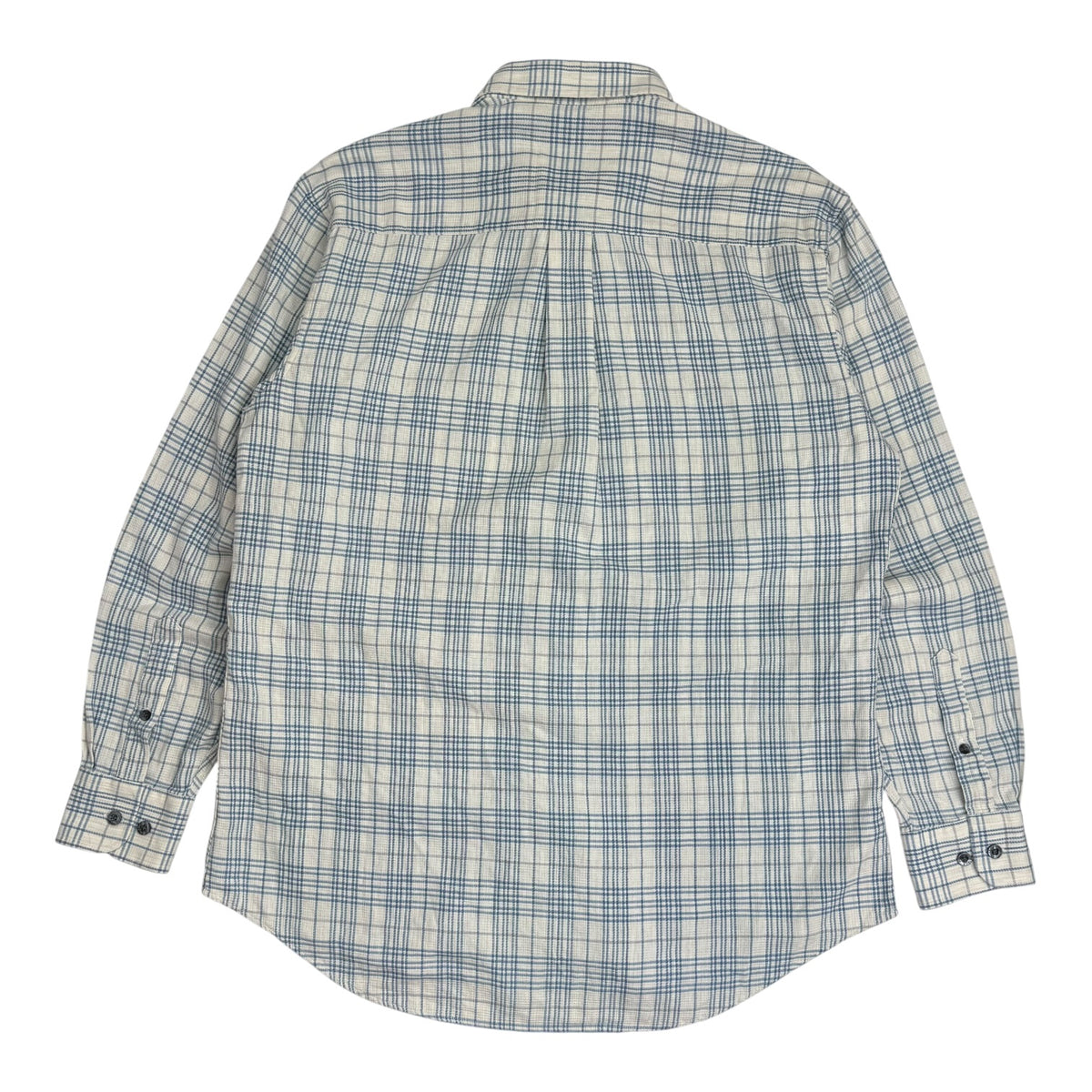 Vintage Balenciaga Plaid Button Up Shirt Blue/White