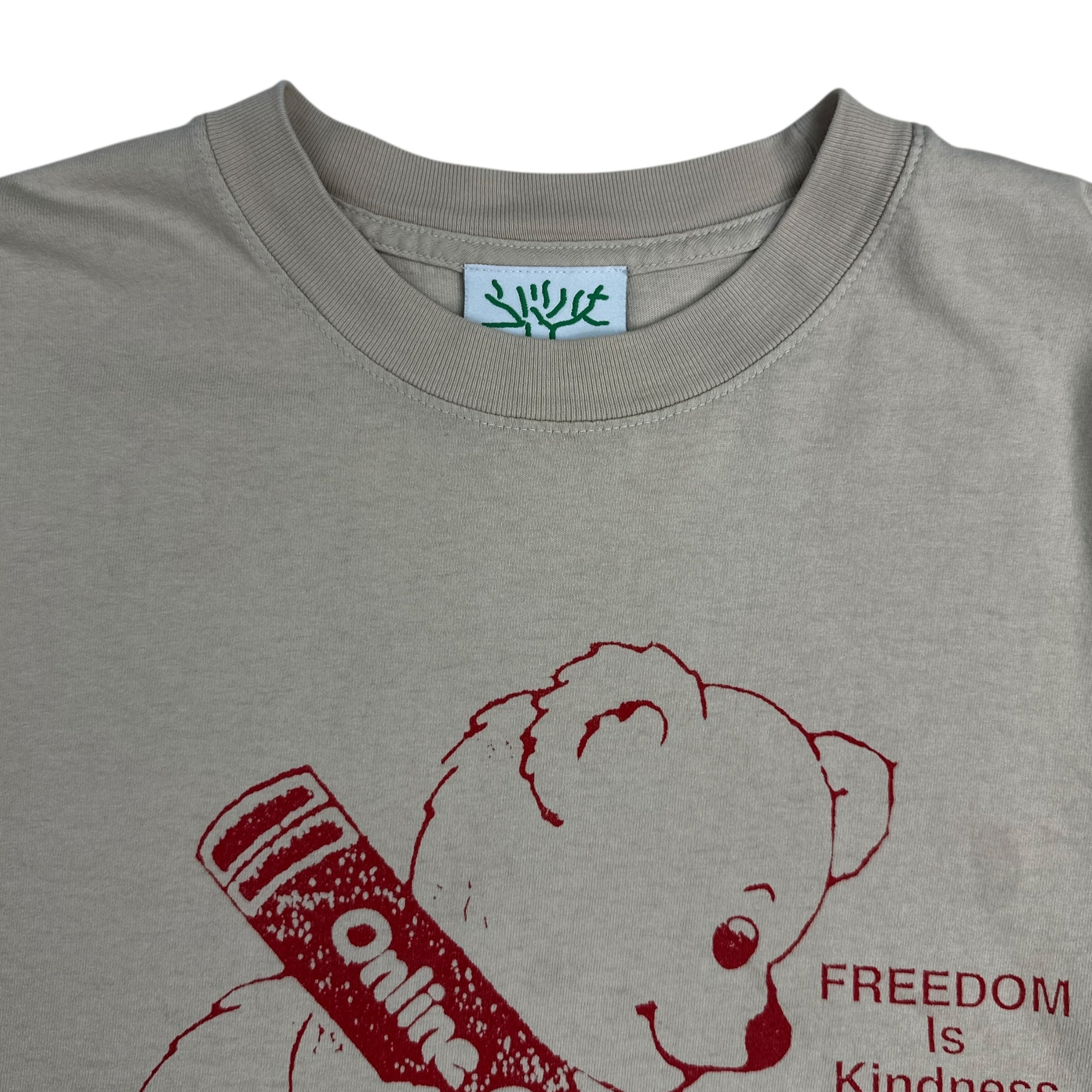 Online Ceramics “Kindness is Free” Tee Peach/Tan