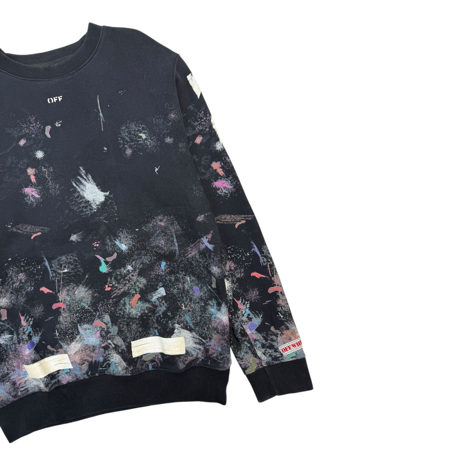 Off-White Galaxy Brushed Crewneck Black/Multi