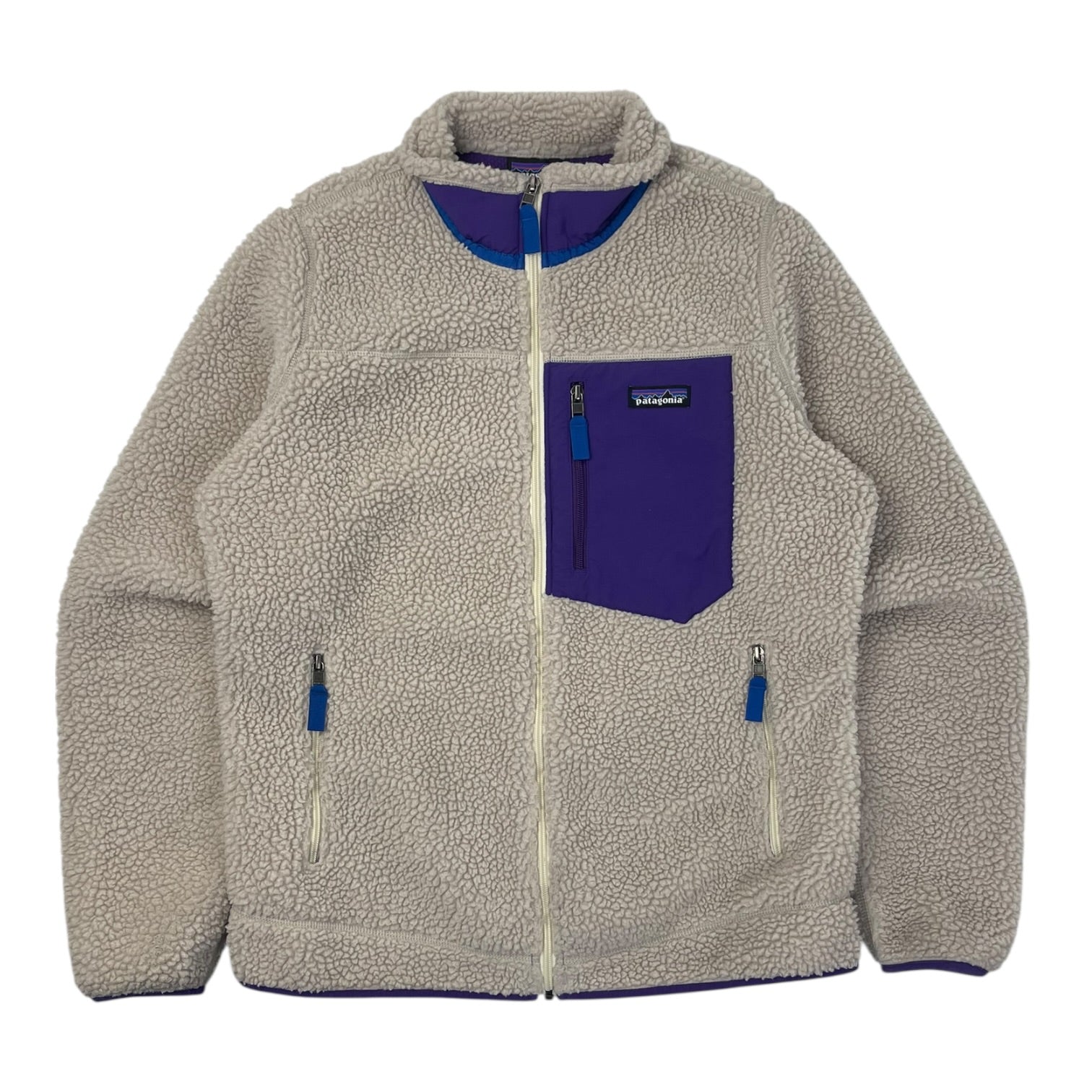 Patagonia Retro-X Fleece Jacket Oatmeal/Purple