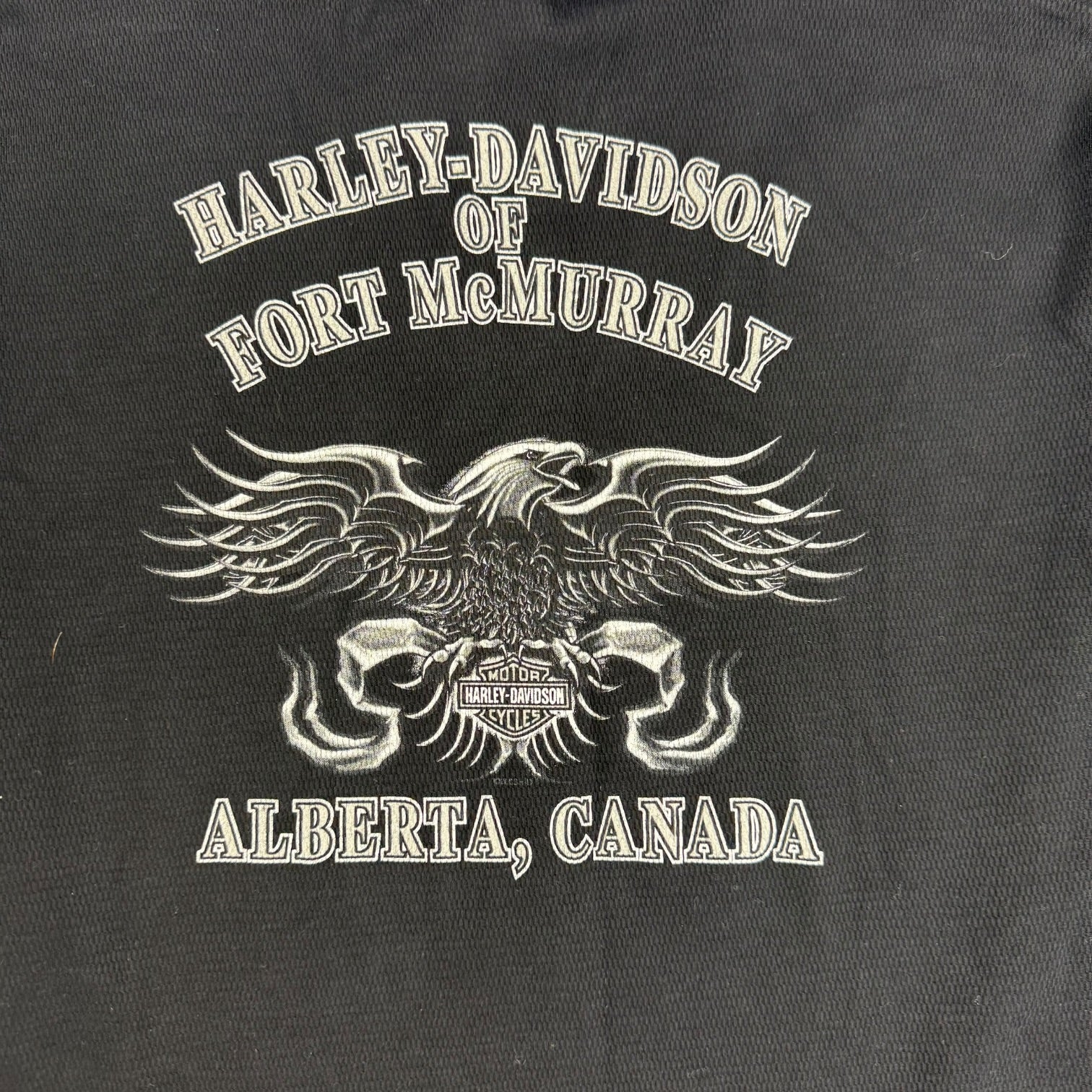 2002 Harley Davidson Of Fort McMurray Thermal L/S Tee Black