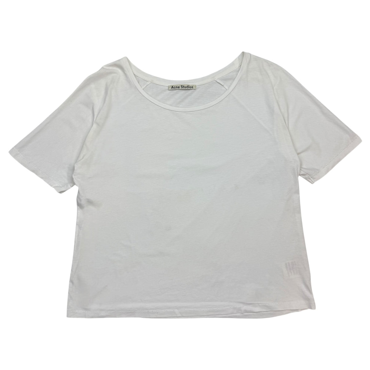 Acne Studio Wide Neck Tee White