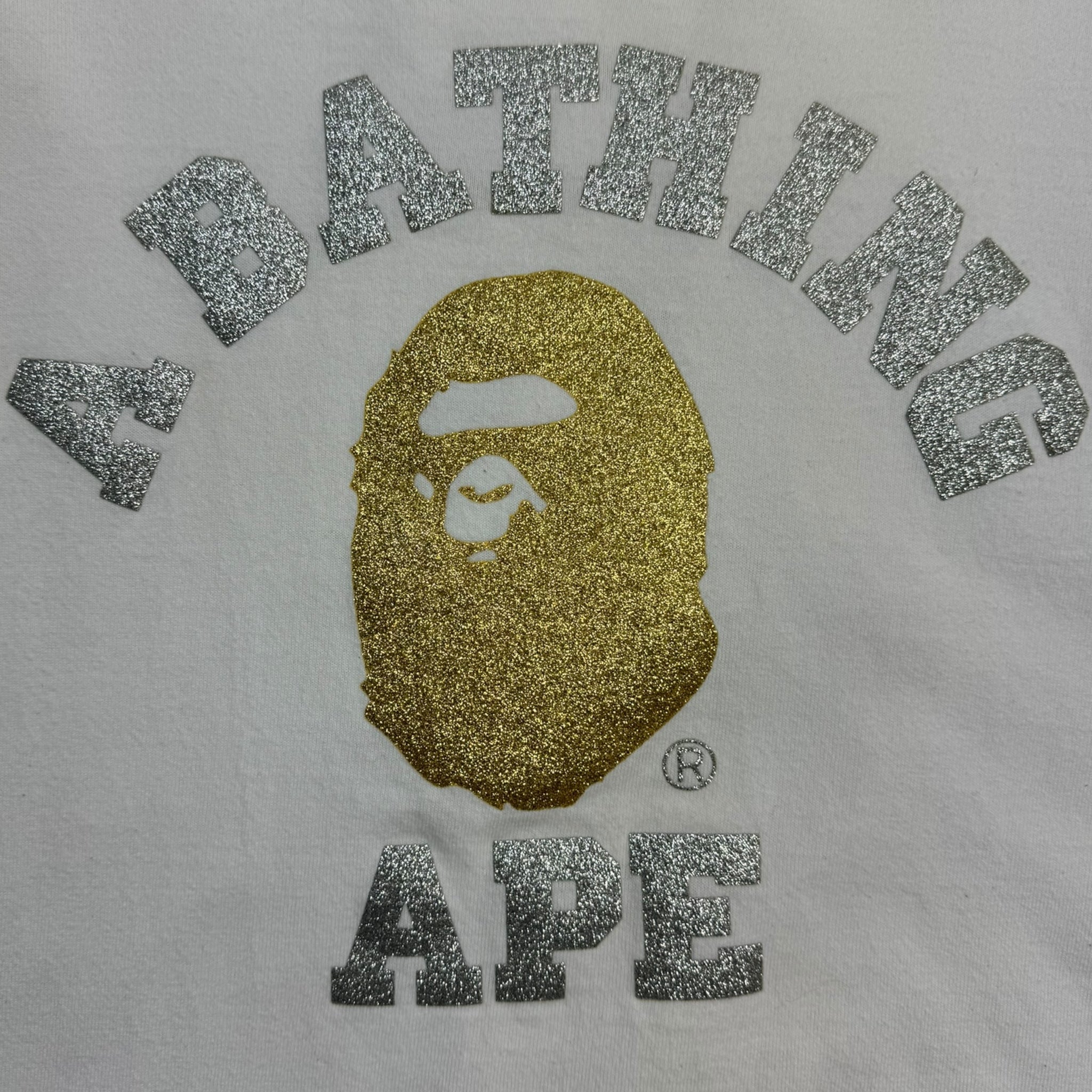 BAPE Glitter College Tee By A Bathing Ape