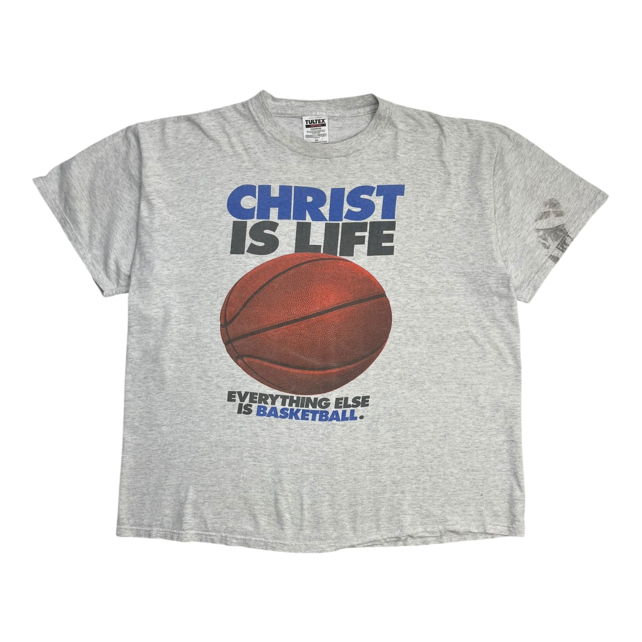 Vintage ‘Christ is Life, Everything Else is Basketball’ Tee