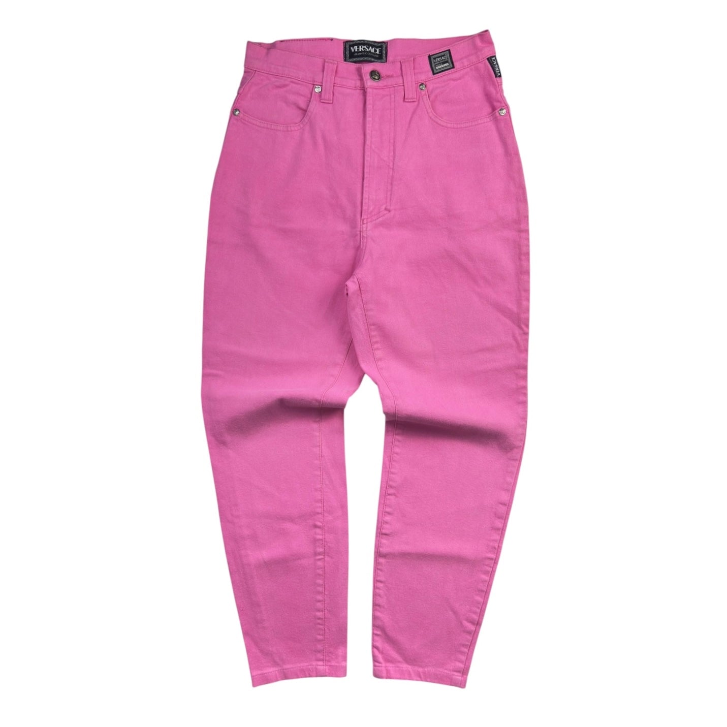 (W) Vintage Versace High Waisted Pants Pink