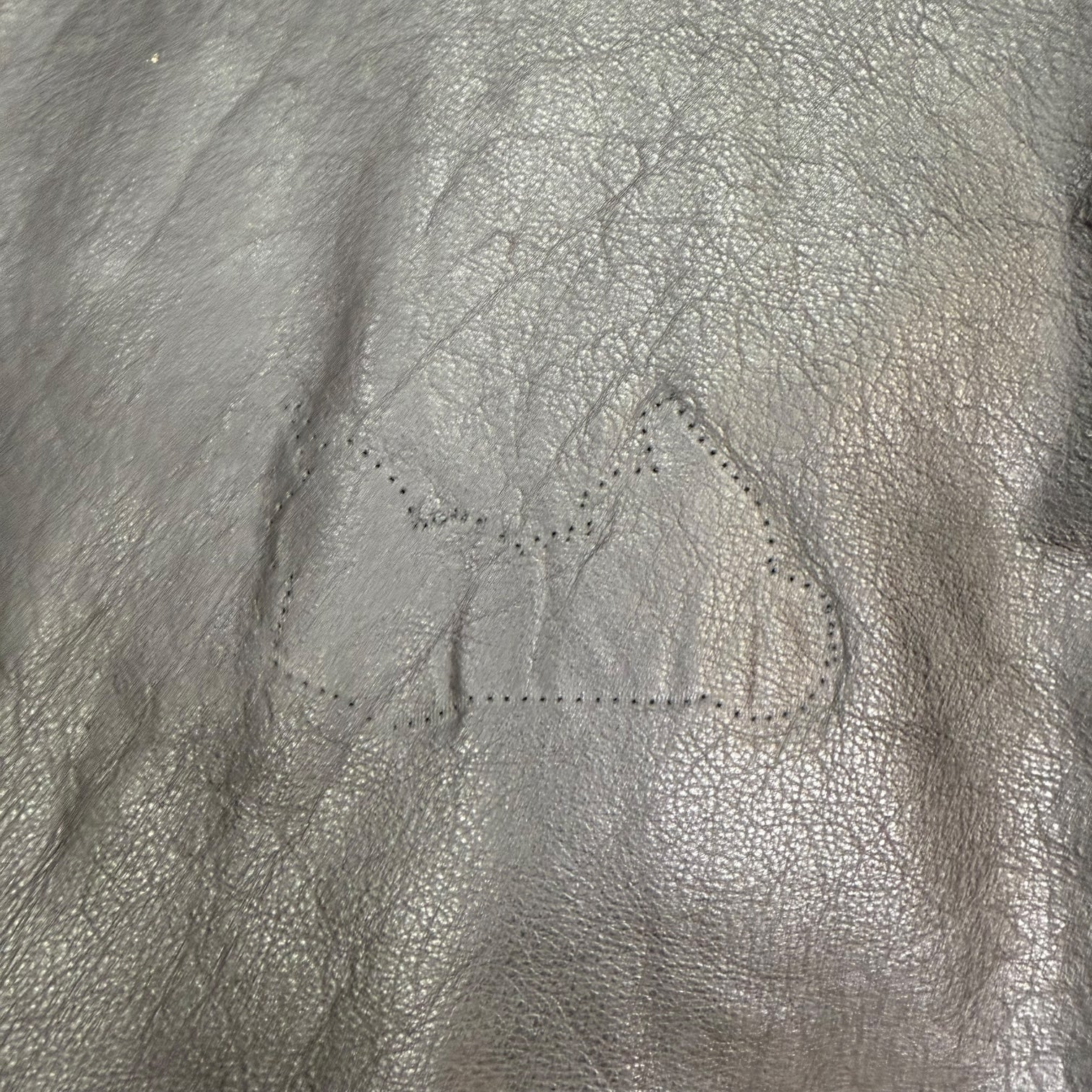 Vintage FMC Leather Moto Zip Jacket Black