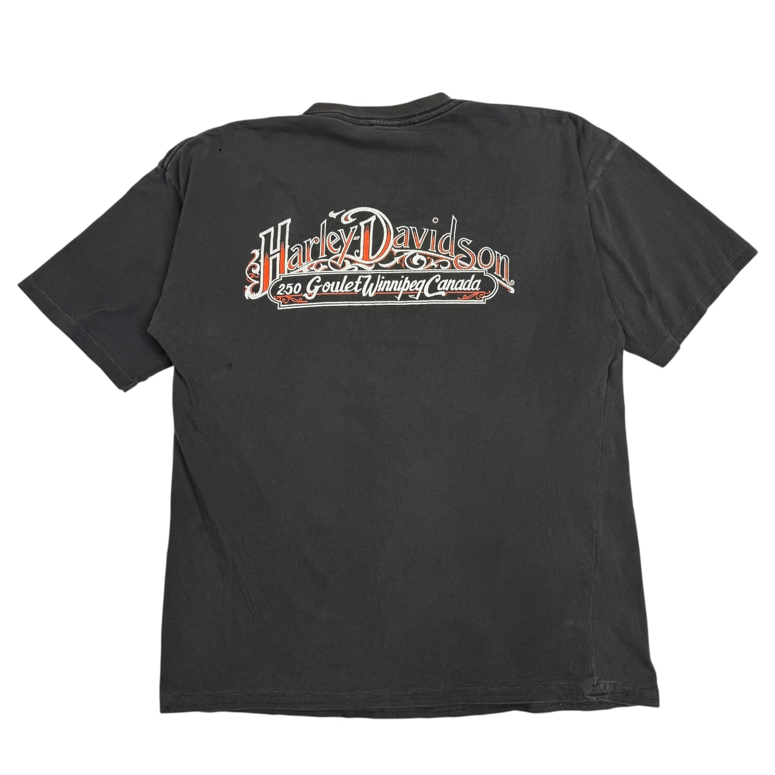 Vintage Harley Davidson Of Winnipeg Tee Black
