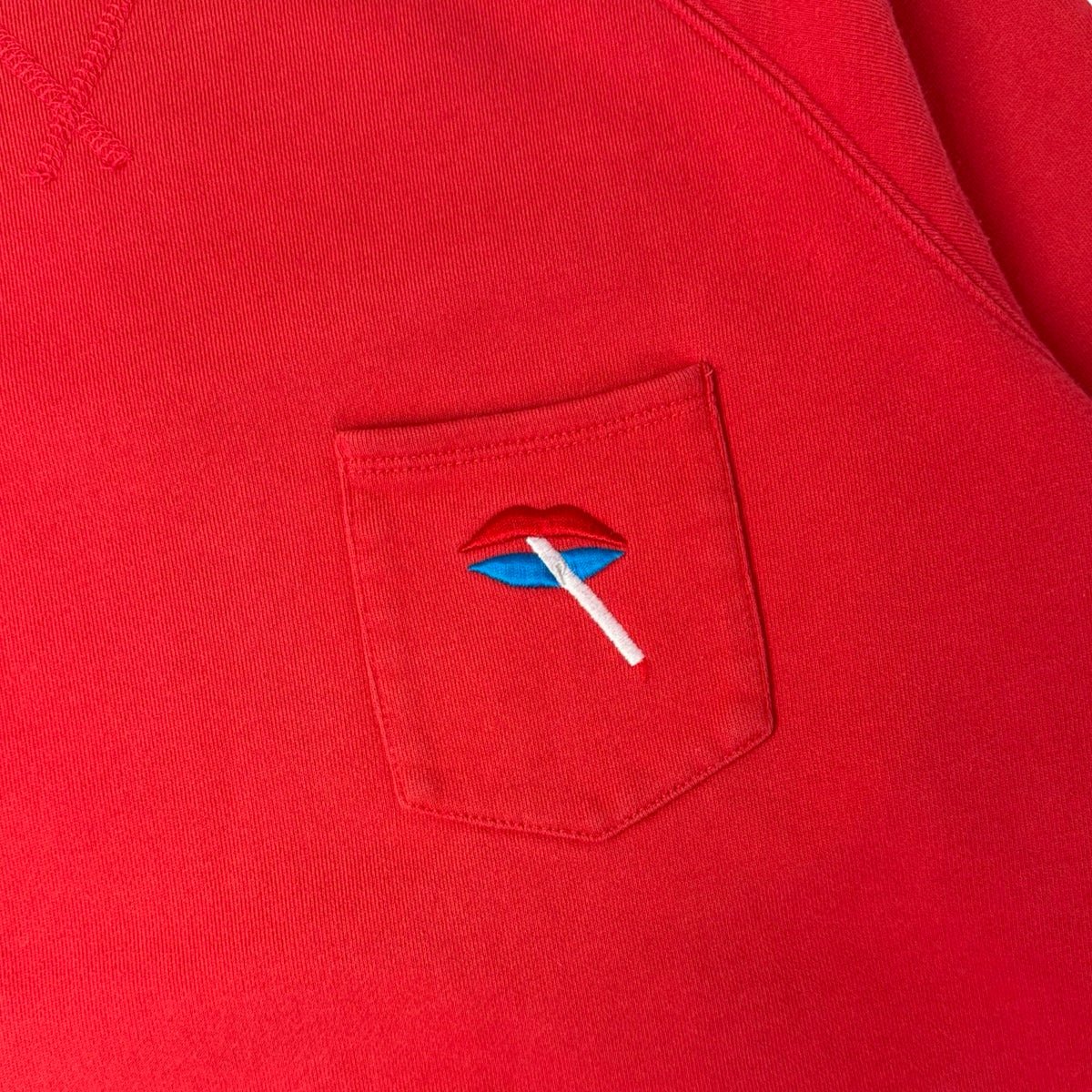 Palace Smoking Cigarette Pocket Crewneck Red