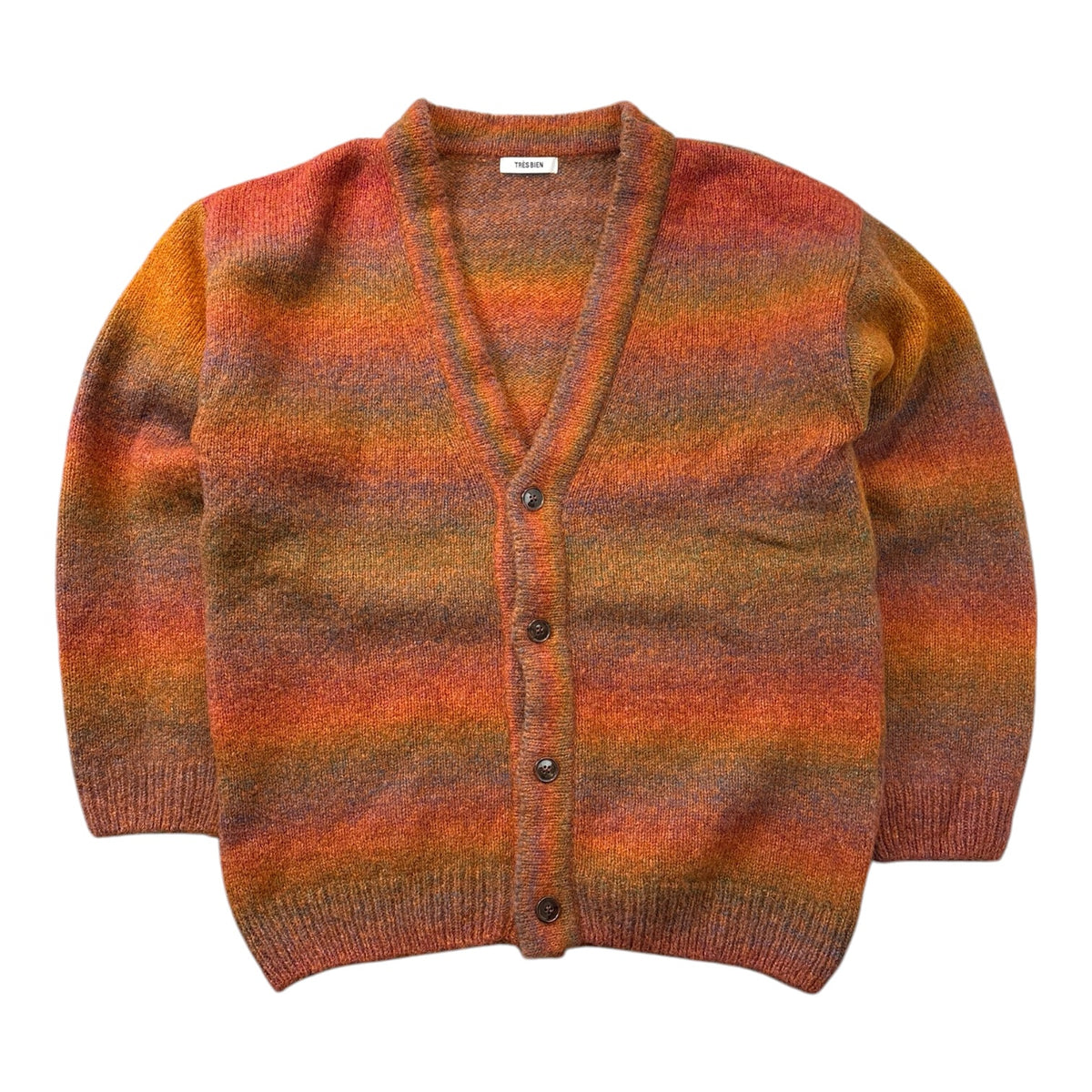 Tres Bien Gradient Cardigan Alpaca Sunset