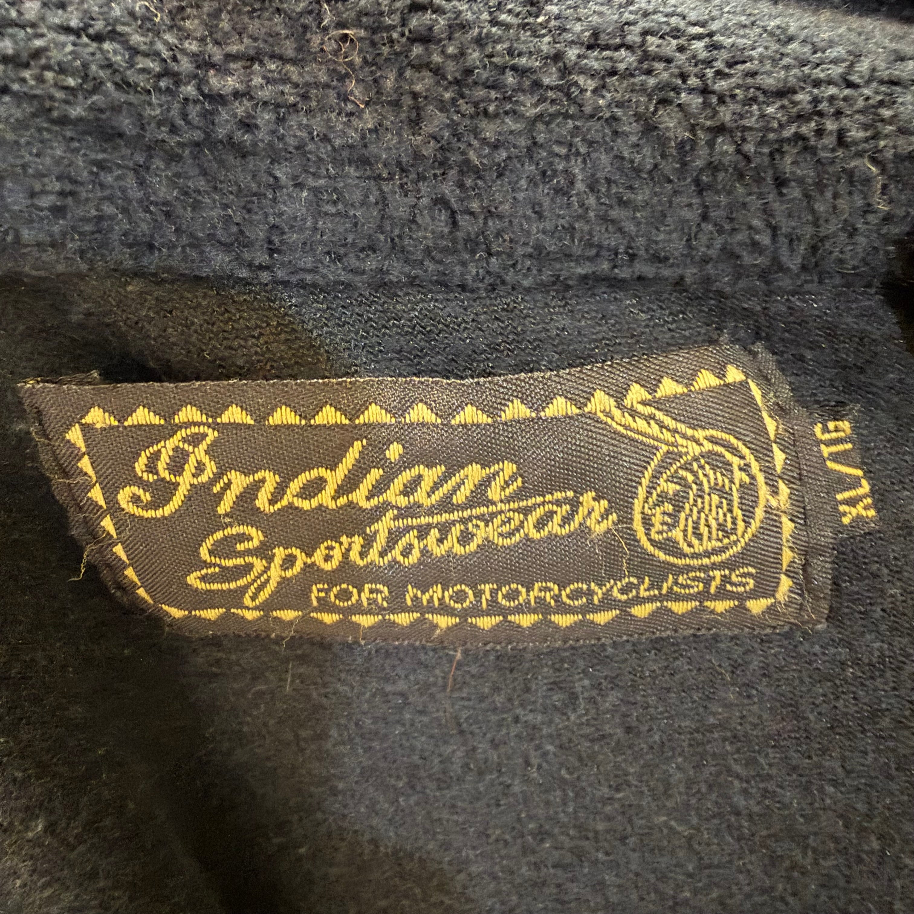 Vintage Indian Motorcycles Fleece Quarter Zip Black